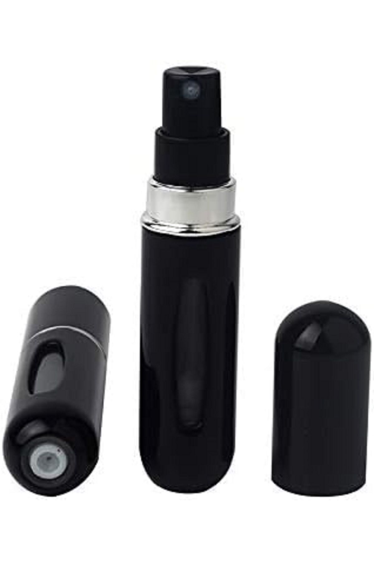 MAİN SHOP Doldurulabilir Mini Parfüm Şişesi 5 Ml - Cep Parfüm Şişesi Siyah Renk 1 Adet M-230