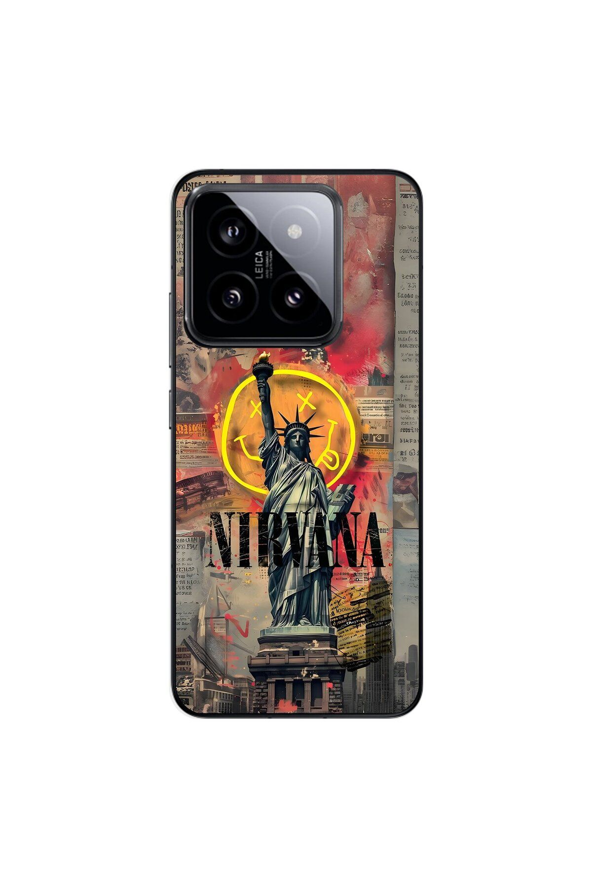 Dali Design Xiaomi Mi 14 Pro Uyumlu Şeffaf Kılıf Aesthetic 3 Tasarımlı