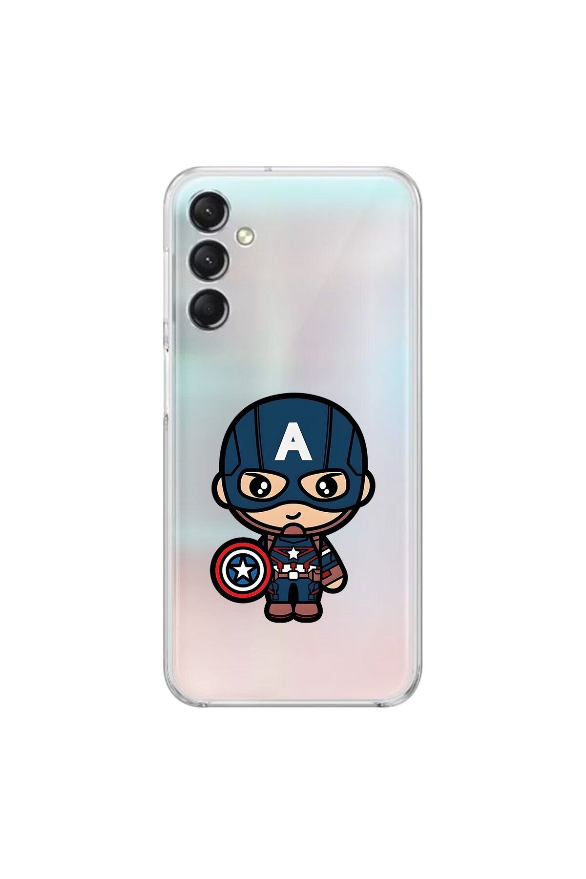 Dali Design Samsung Galaxy A24 Uyumlu Şeffaf Kılıf Chibi 4 Tasarımlı