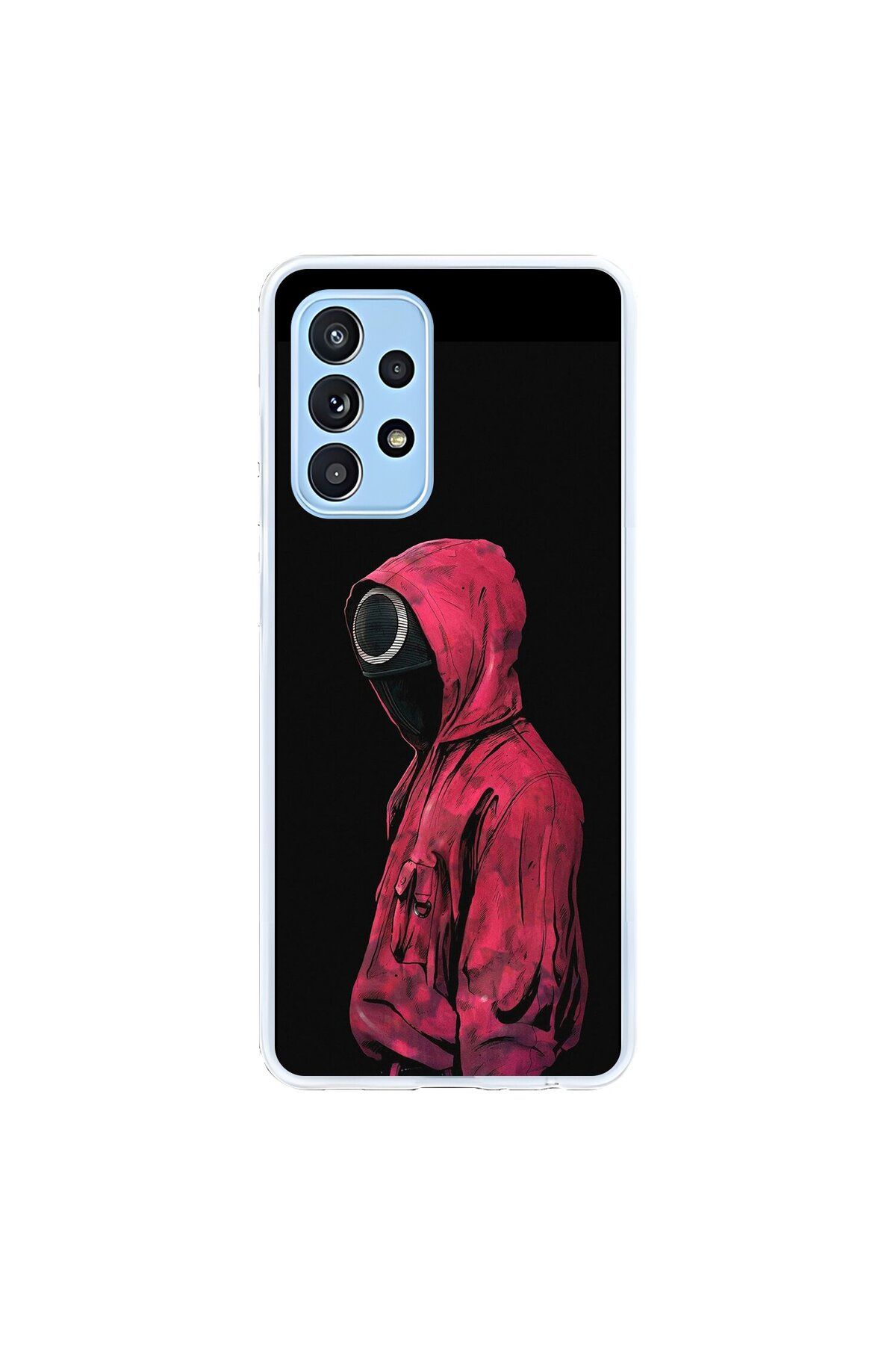 Dali Design Samsung Galaxy A52 Uyumlu Şeffaf Kılıf Squid Game Tasarımlı