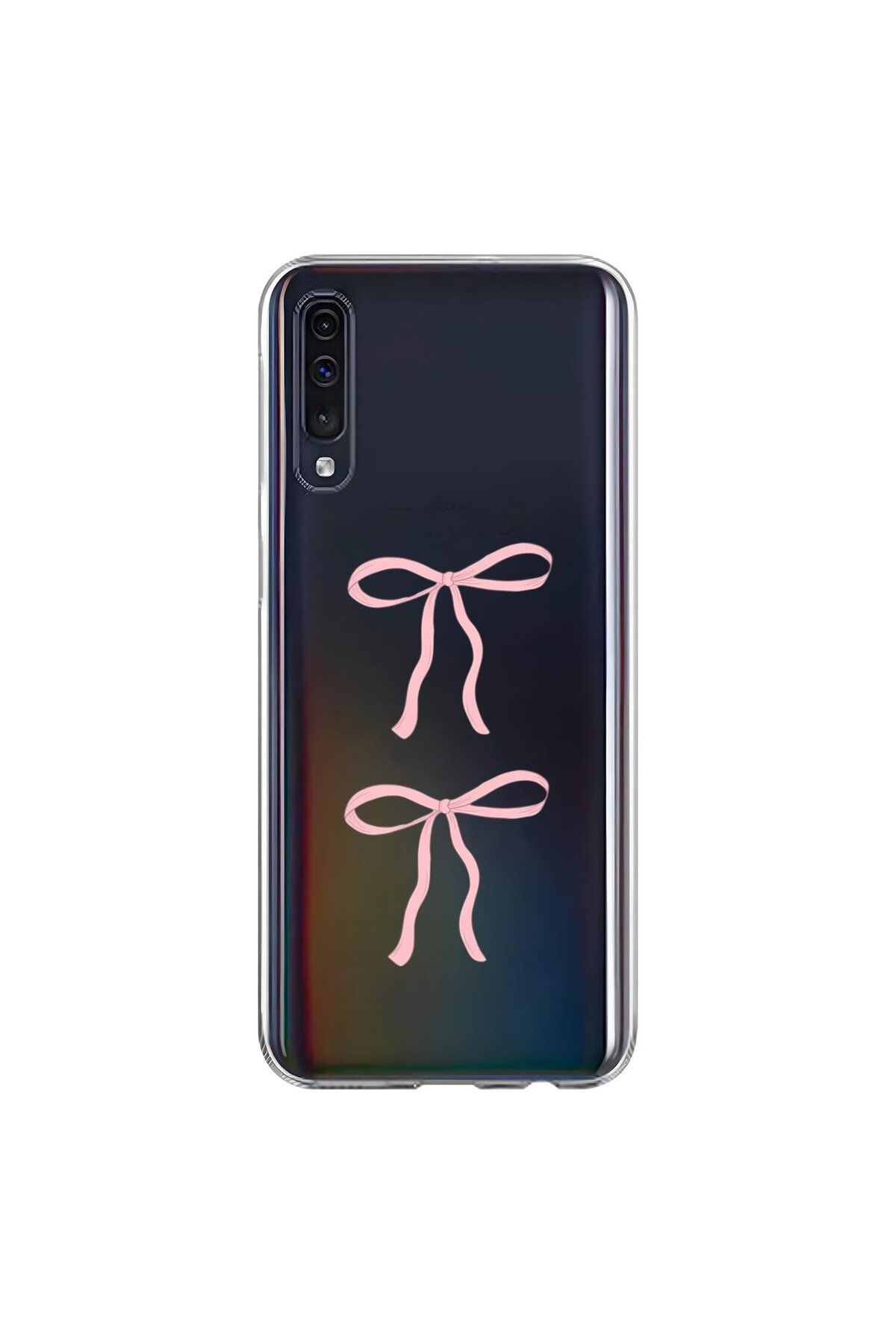 Dali Design Samsung Galaxy A70 Uyumlu Şeffaf Kılıf Kurdele 1 Tasarımlı