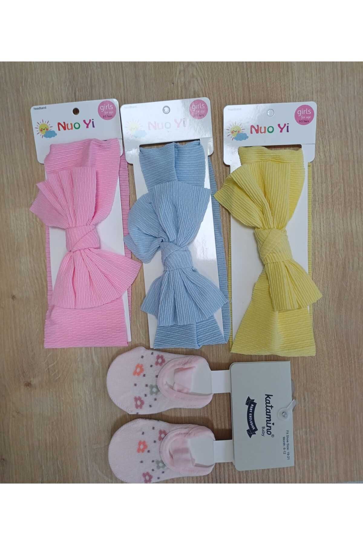 BATU GİYİM 3'lü Bebek Bandana Seti