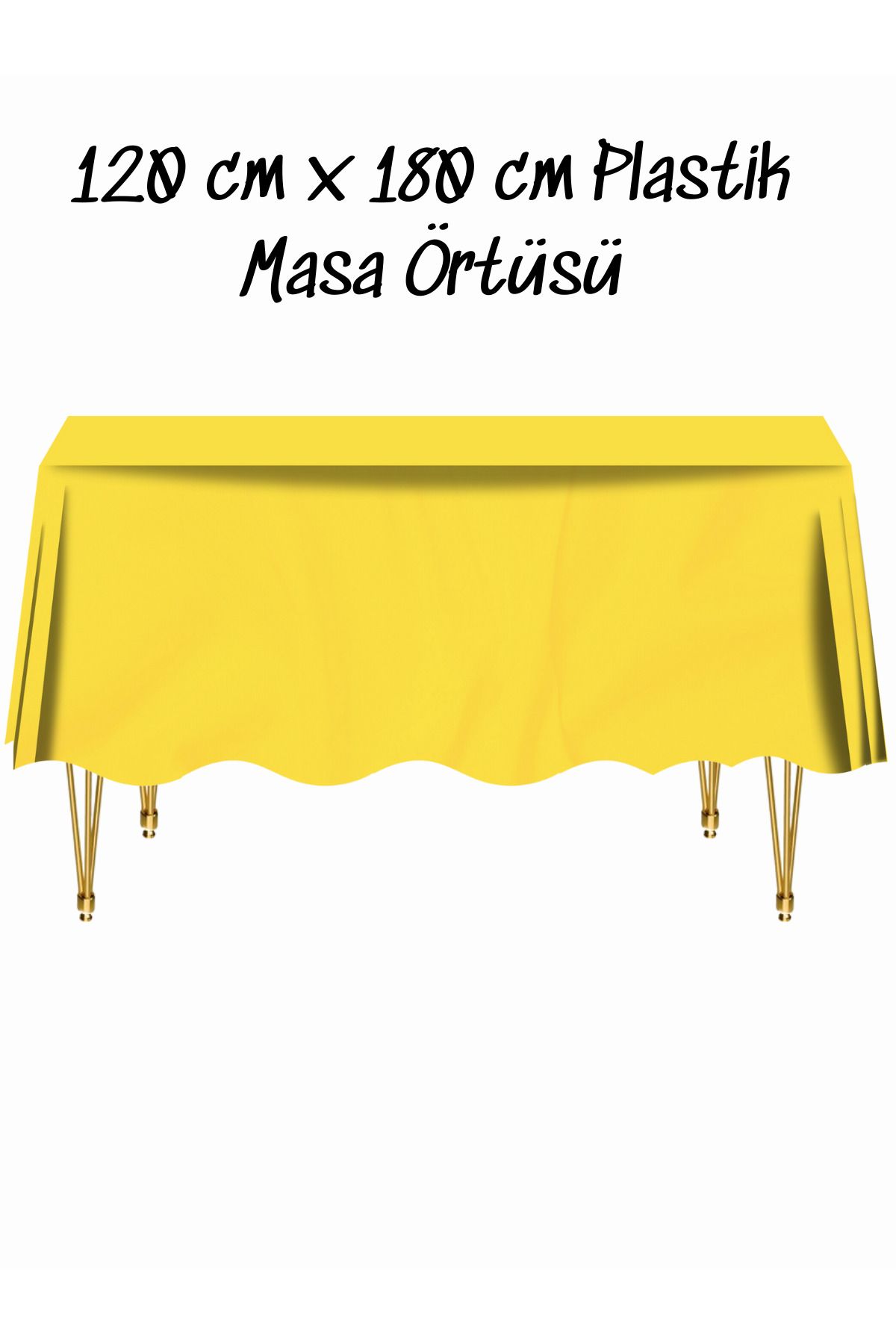 snowparty Masa Örtüsü Plastik Tek Kullanımlık Masa Örtüsü Renkli 120x180 Cm