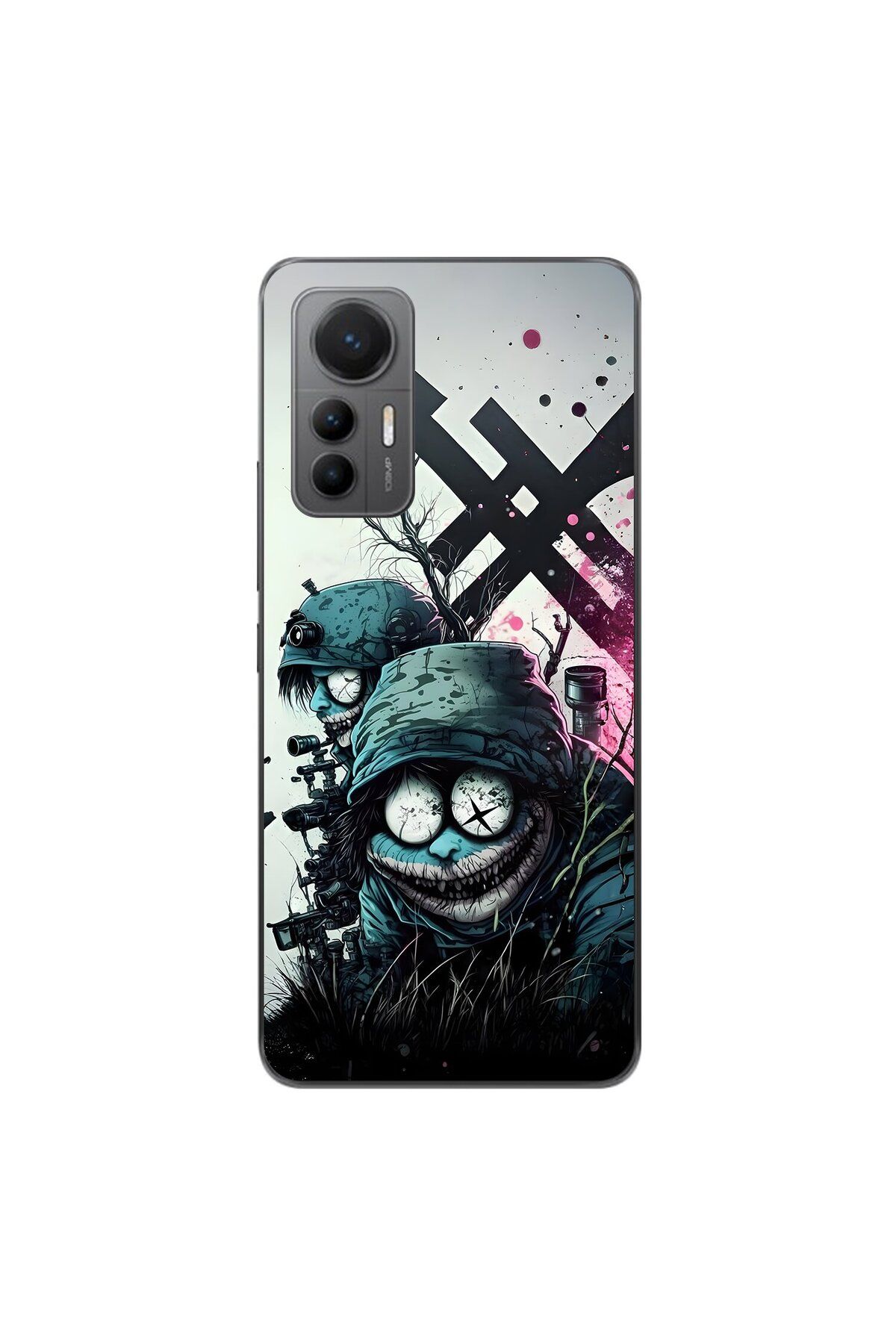 Dali Design Xiaomi Mi 12 Lite Uyumlu Şeffaf Kılıf Aesthetic 6 Tasarımlı