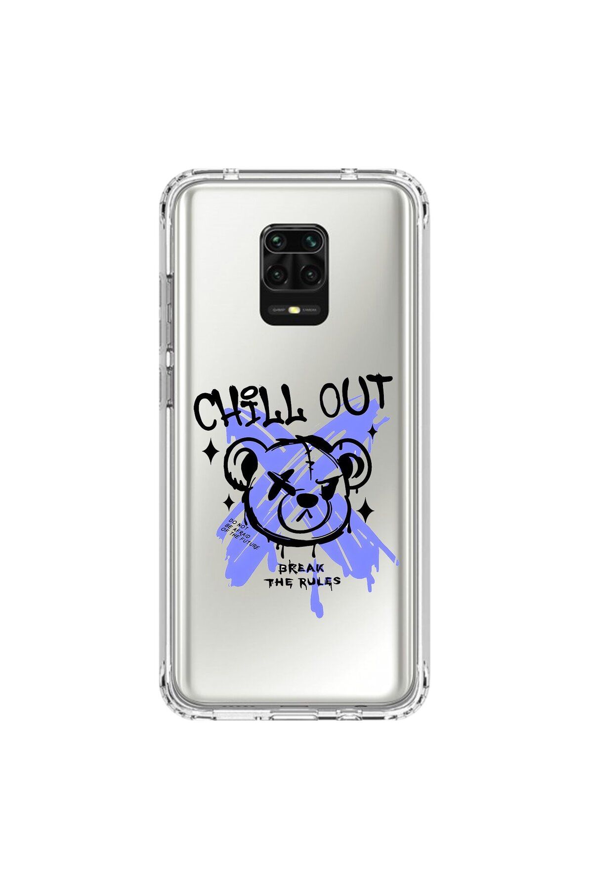 Dali Design Xiaomi Redmi Note 9 Pro Uyumlu Şeffaf Kılıf Graffiti 8 Tasarımlı