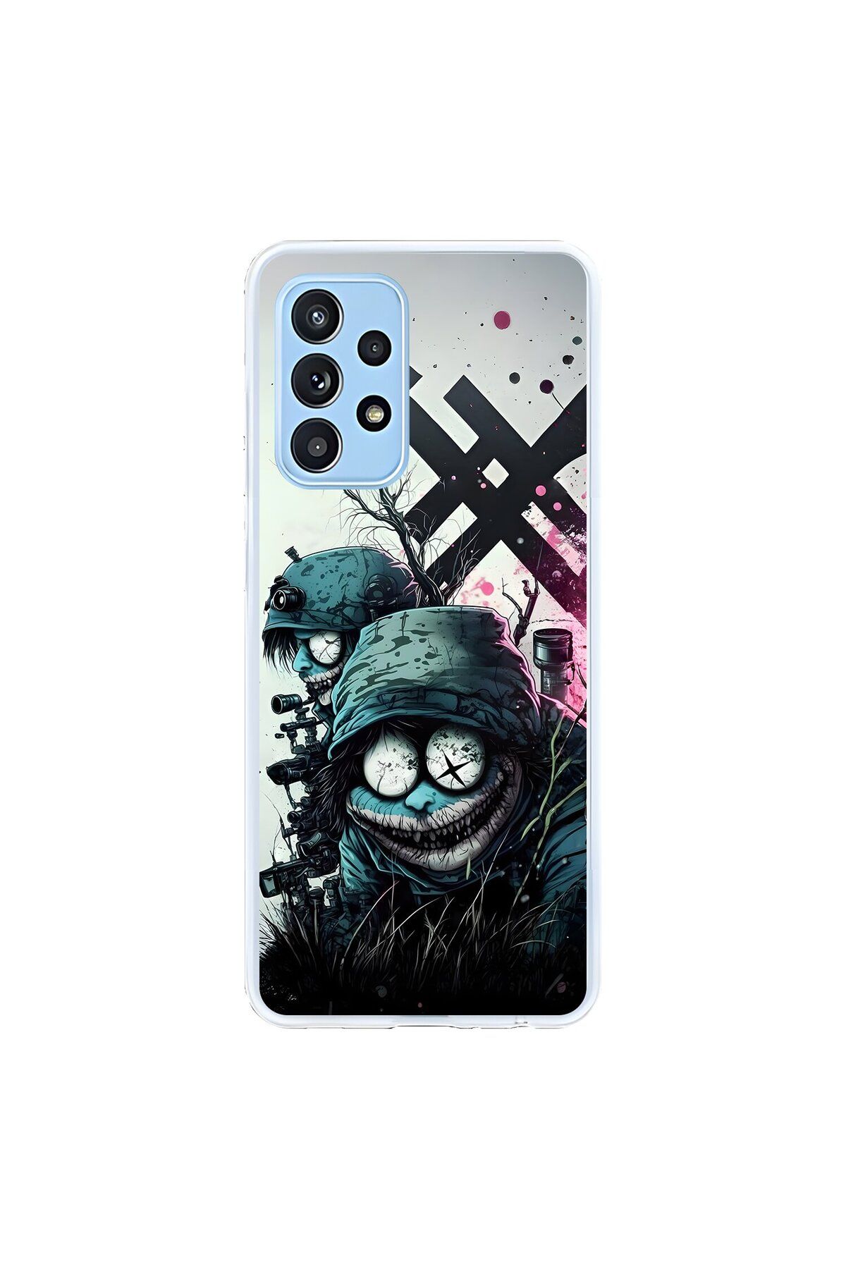 Dali Design Samsung Galaxy A52 Uyumlu Şeffaf Kılıf Aesthetic 6 Tasarımlı