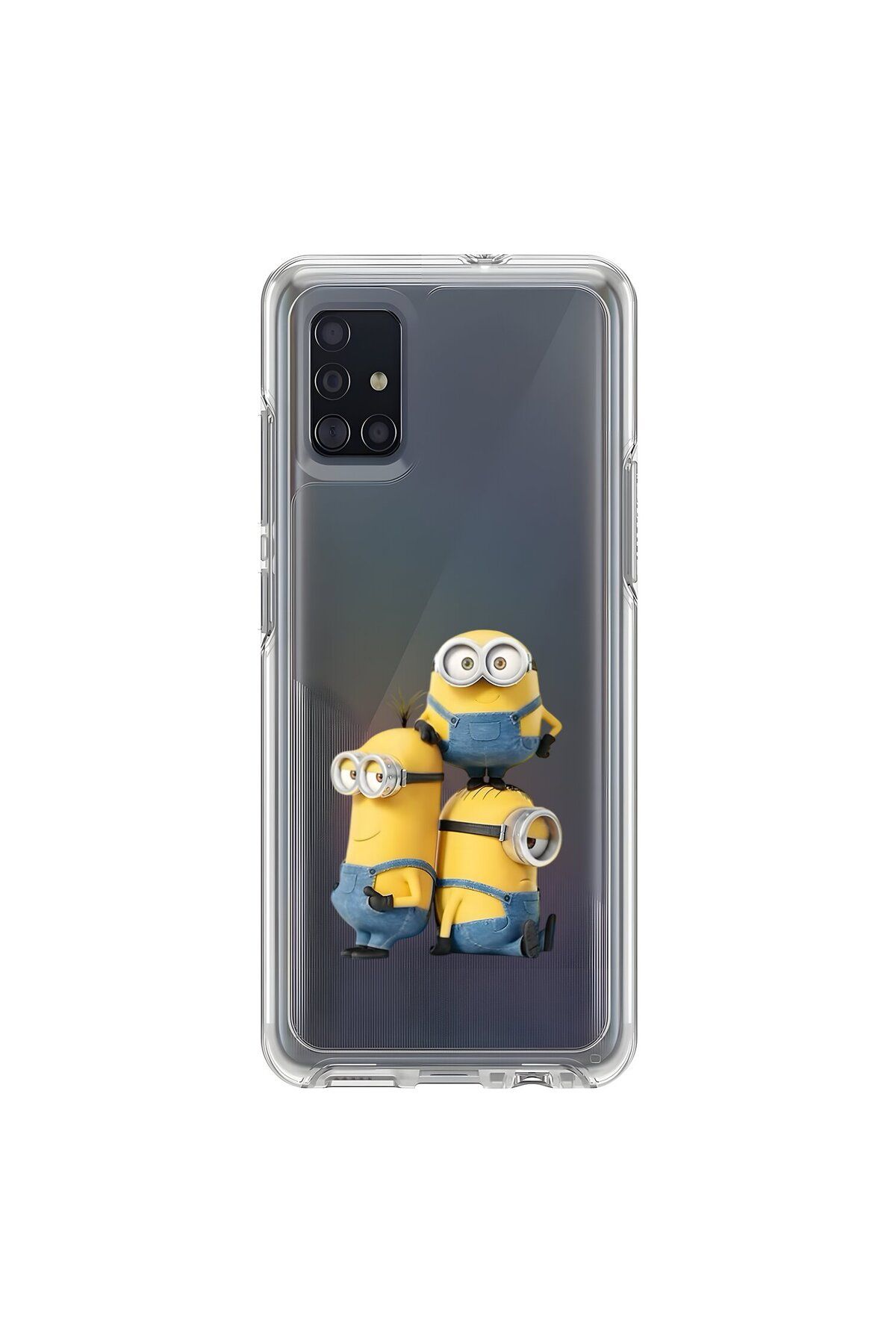 Dali Design Samsung Galaxy A51 Uyumlu Şeffaf Kılıf Cartoon 10 Tasarımlı