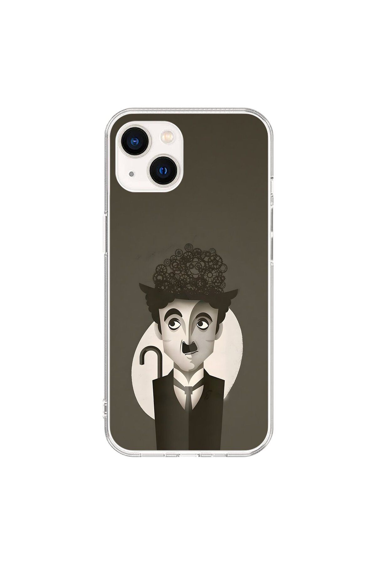 Dali Design iPhone 14 Uyumlu Şeffaf Kılıf Aesthetic 1 Tasarımlı