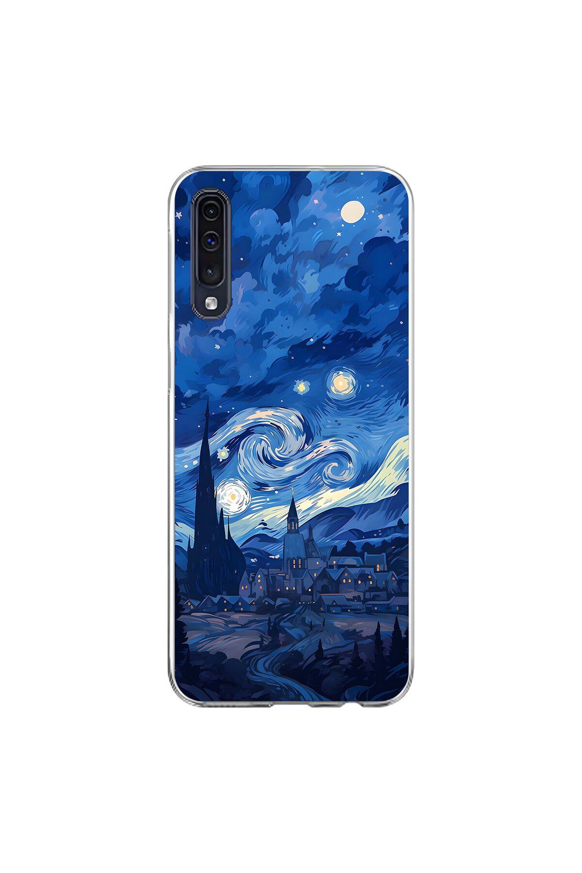 Dali Design Samsung Galaxy A70 Uyumlu Şeffaf Kılıf Aesthetic 8 Tasarımlı