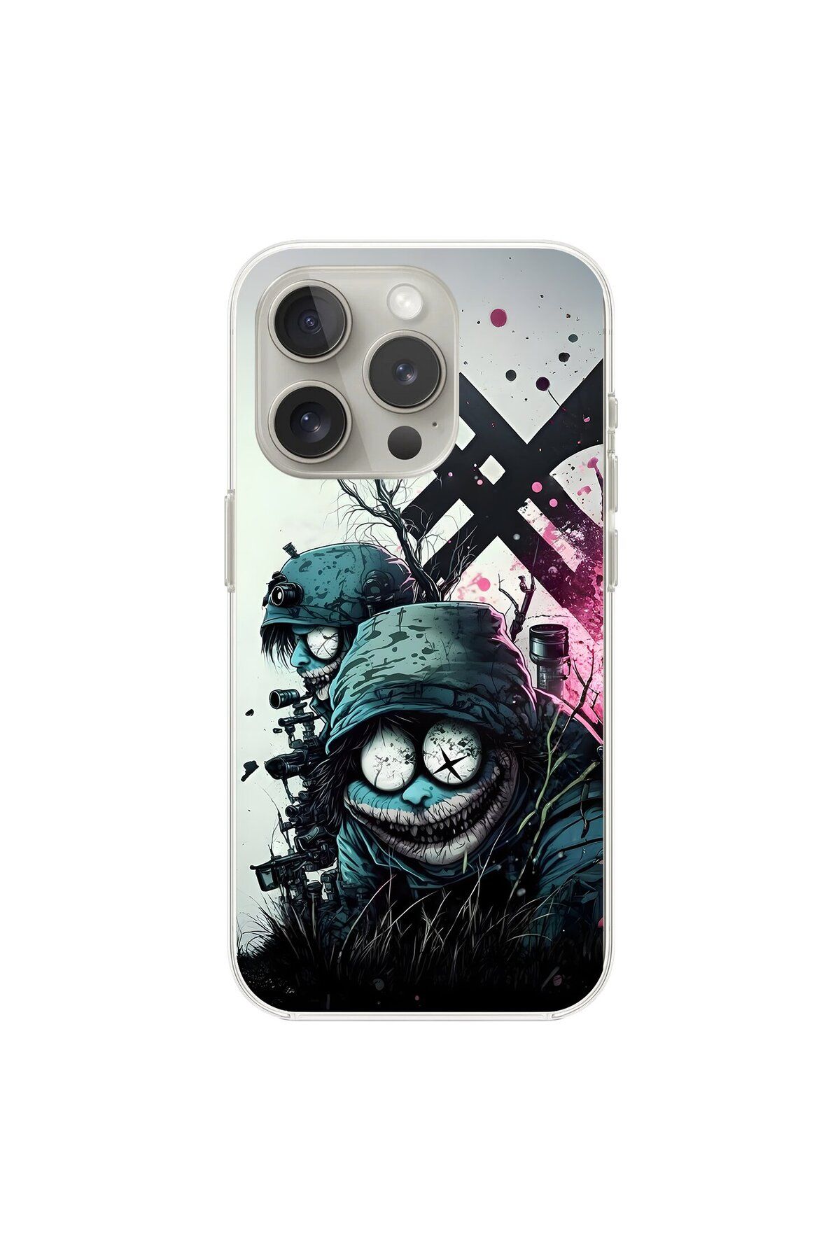 Dali Design iPhone 16 Pro Max Uyumlu Şeffaf Kılıf Aesthetic 6 Tasarımlı