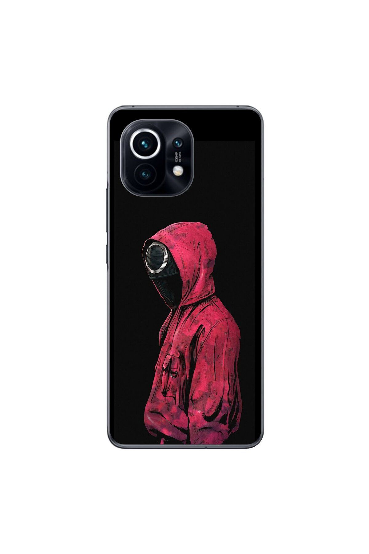 Dali Design Xiaomi Mi 11 Uyumlu Şeffaf Kılıf Squid Game Tasarımlı