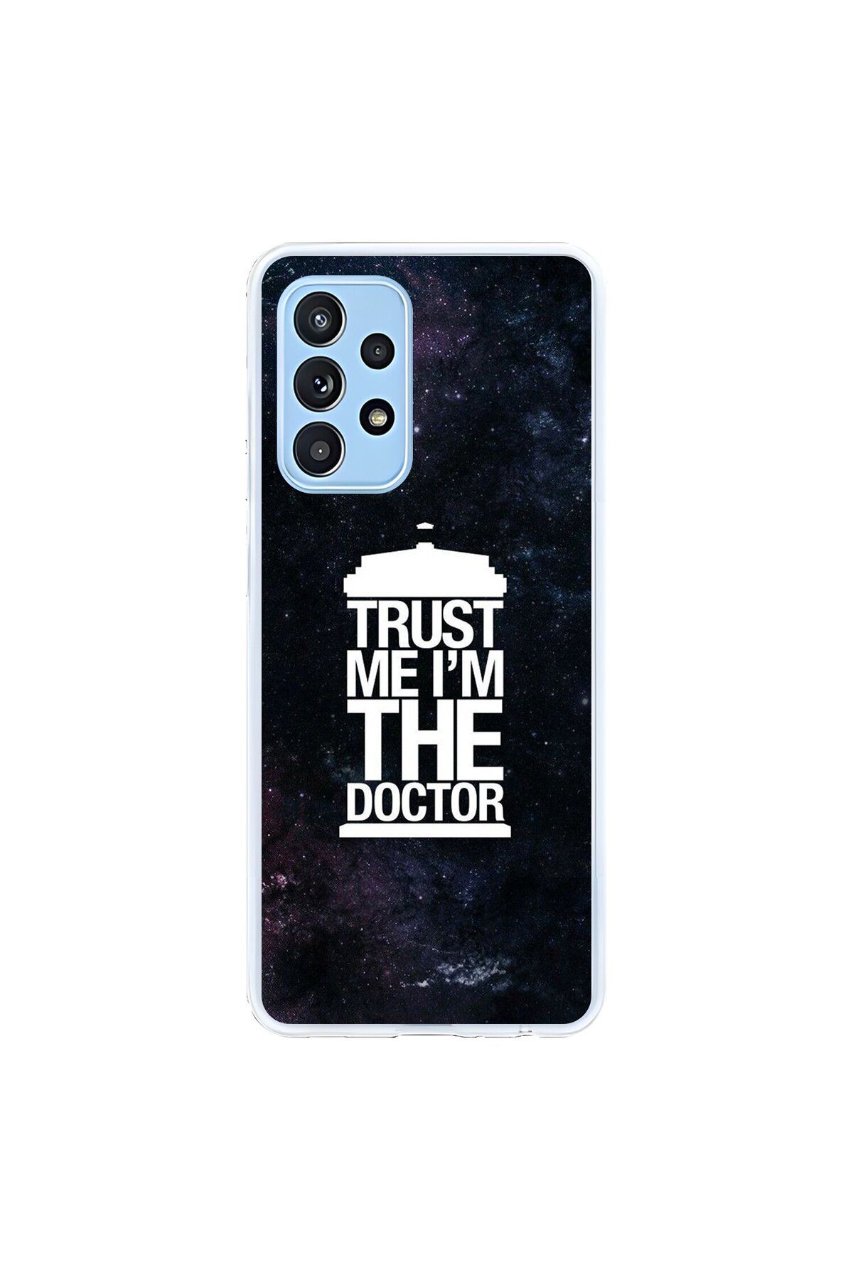 Dali Design Samsung Galaxy A52 Uyumlu Şeffaf Kılıf Doctor Who Tasarımlı