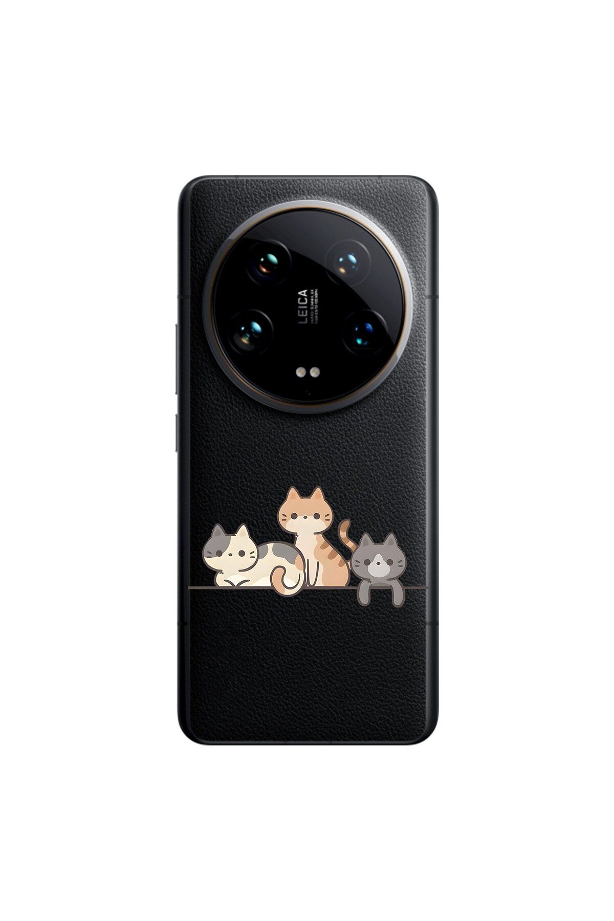 Dali Design Xiaomi Mi 14 Ultra Uyumlu Şeffaf Kılıf Kedişler 4 Tasarımlı