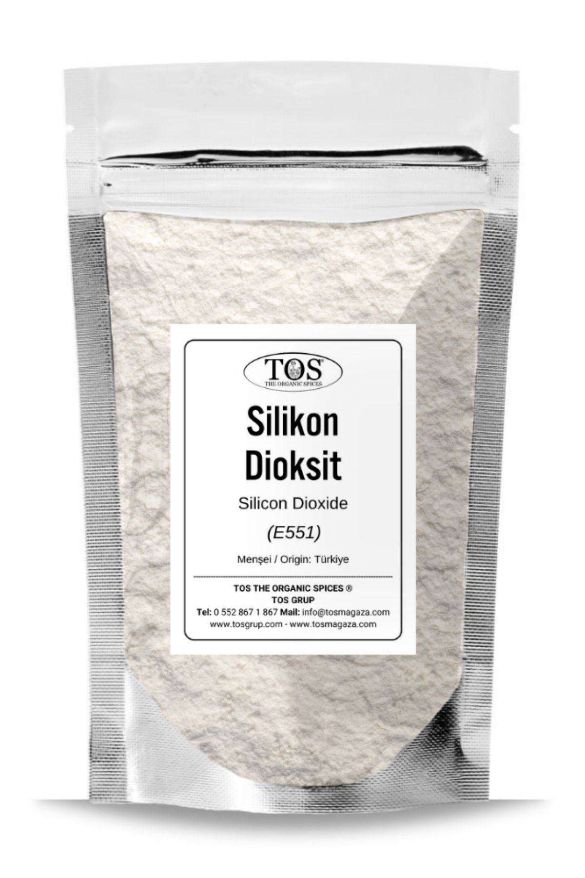 TOS The Organic Spices Silikon Dioksit 50 gr (Gıda Sınıfı) – Silicon Dioxide / E551