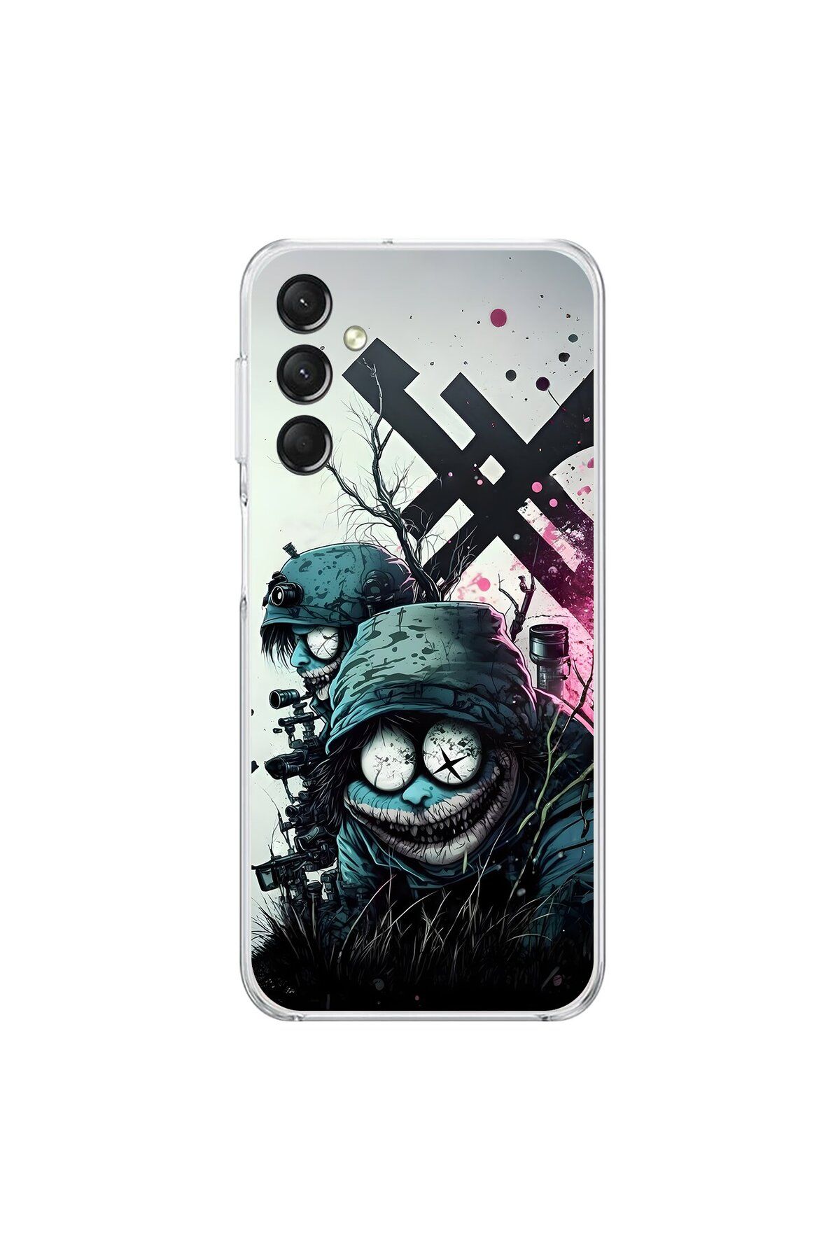 Dali Design Samsung Galaxy A14 Uyumlu Şeffaf Kılıf Aesthetic 6 Tasarımlı