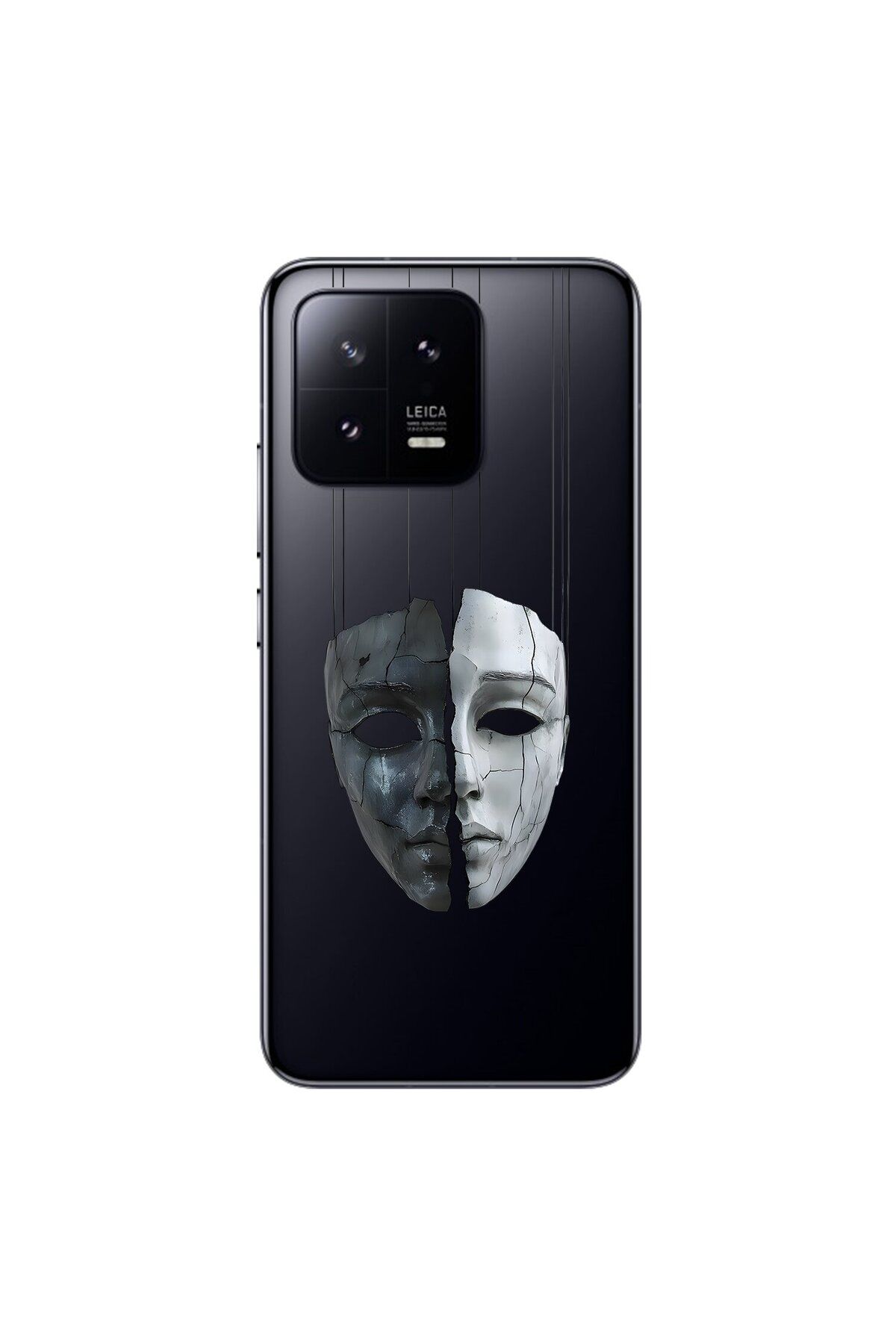 Dali Design Xiaomi Mi 13 Pro Uyumlu Şeffaf Kılıf Estetik Yüz 8 Tasarımlı