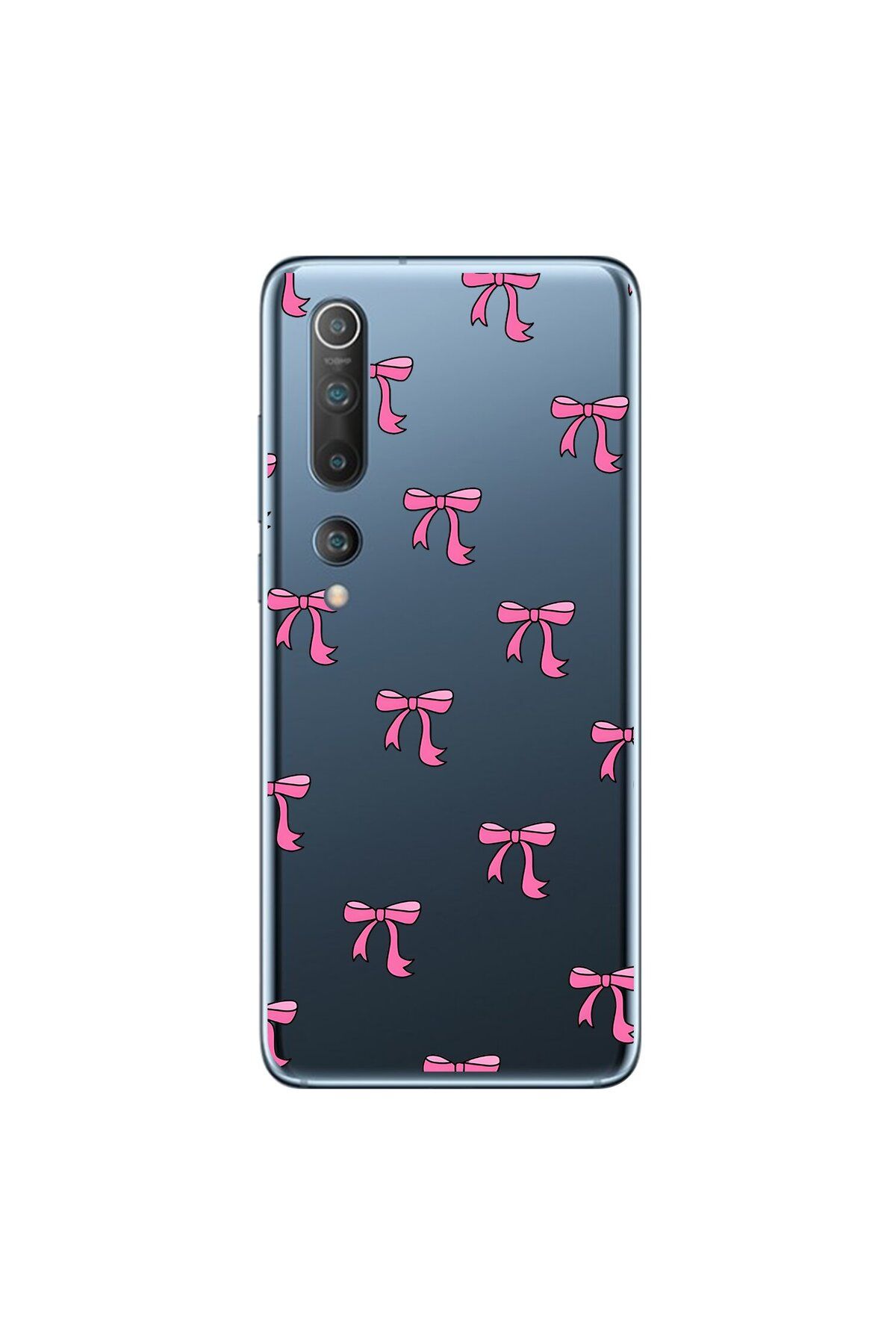 Dali Design Xiaomi Mi 10 Uyumlu Şeffaf Kılıf Kurdele 3 Tasarımlı