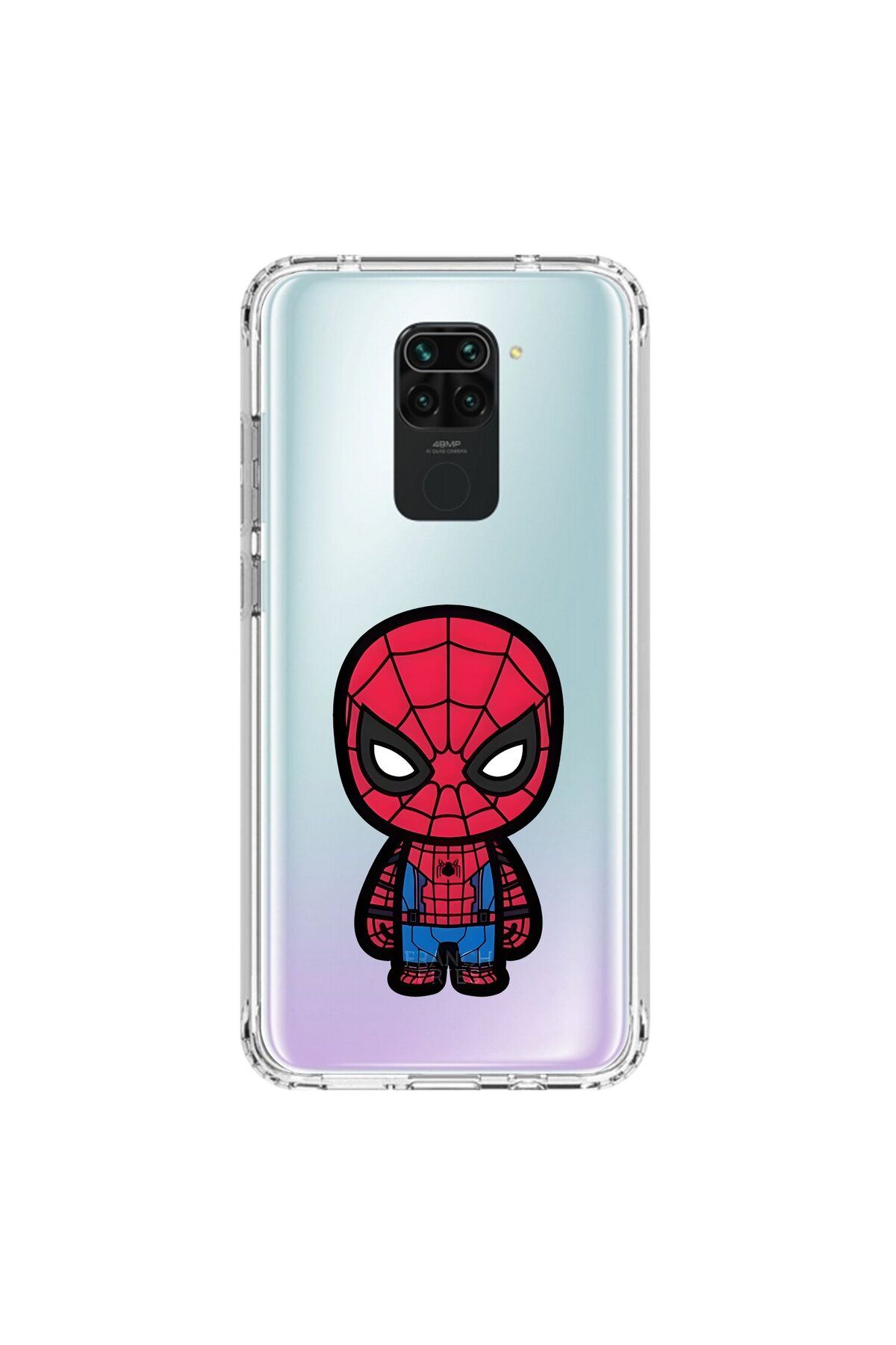 Dali Design Xiaomi Redmi Note 9 Uyumlu Şeffaf Kılıf Chibi 7 Tasarımlı