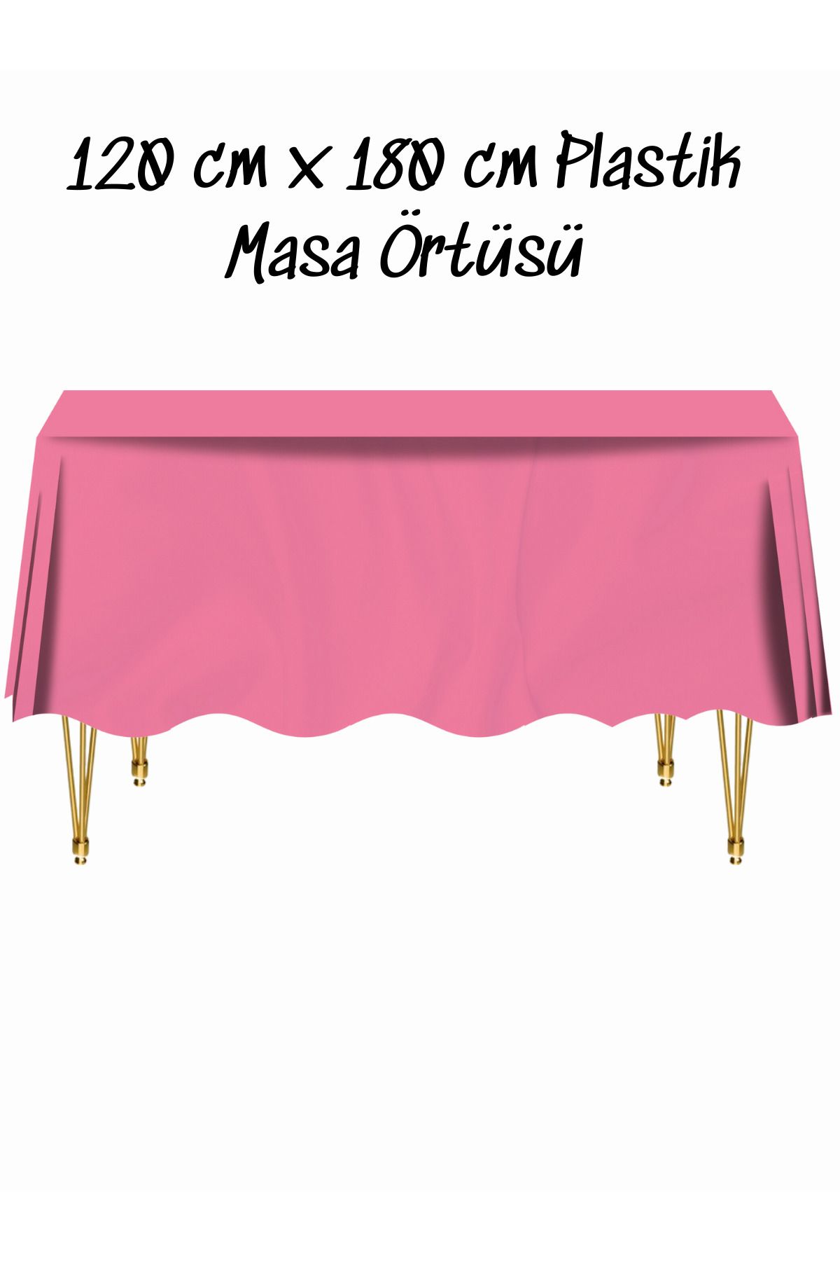 snowparty Masa Örtüsü Plastik Tek Kullanımlık Masa Örtüsü Renkli 120x180 Cm