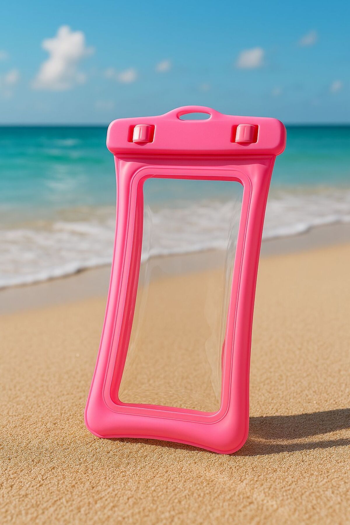 AboutThePerfect Pembe Su Geçirmez Telefon Kılıfı Balonlu Koruyucu Sualtı Tasarım