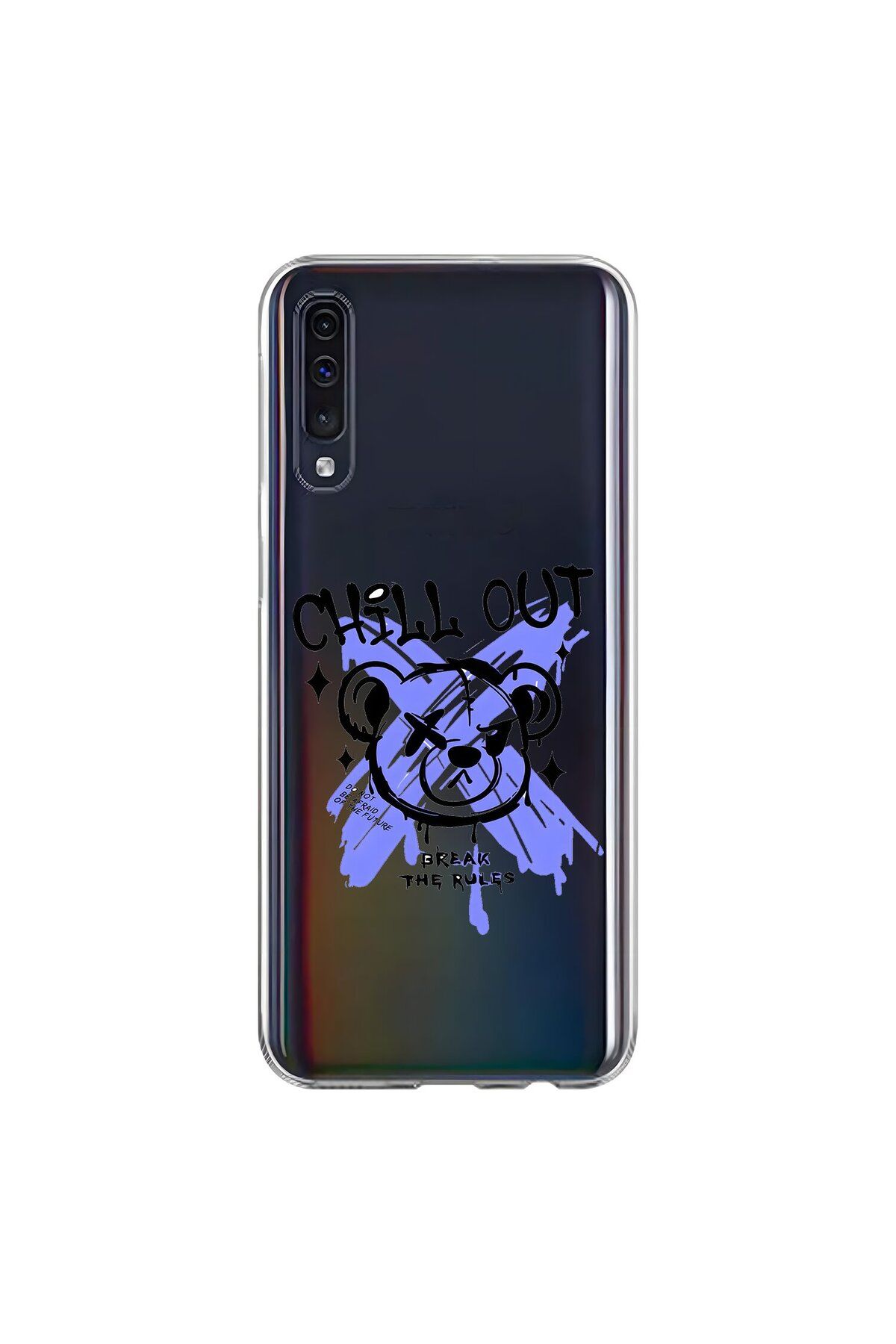 Dali Design Samsung Galaxy A70 Uyumlu Şeffaf Kılıf Graffiti 8 Tasarımlı