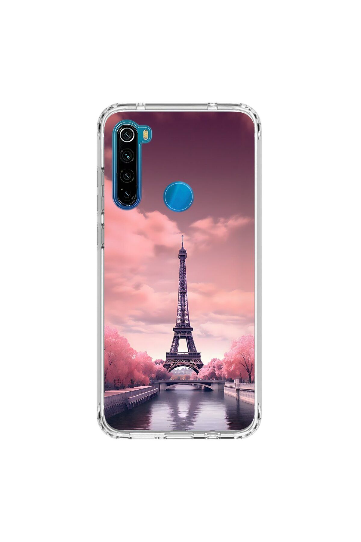 Dali Design Xiaomi Redmi Note 8 Uyumlu Şeffaf Kılıf Paris 3 Tasarımlı