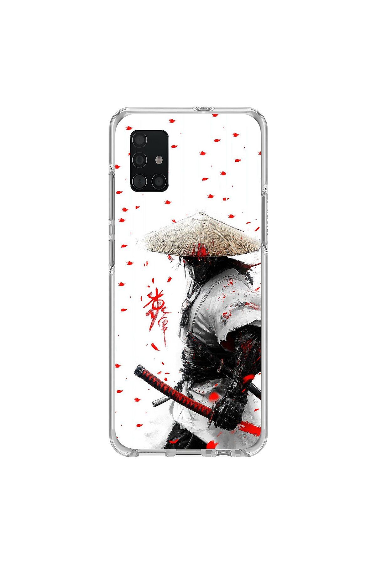 Dali Design Samsung Galaxy A71 Uyumlu Şeffaf Kılıf Samurai 1 Tasarımlı