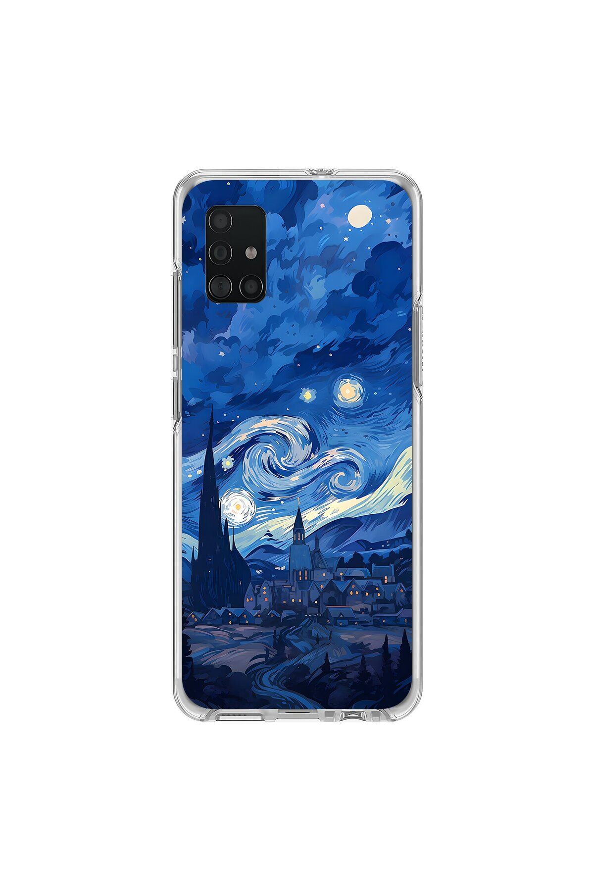 Dali Design Samsung Galaxy A71 Uyumlu Şeffaf Kılıf Aesthetic 8 Tasarımlı
