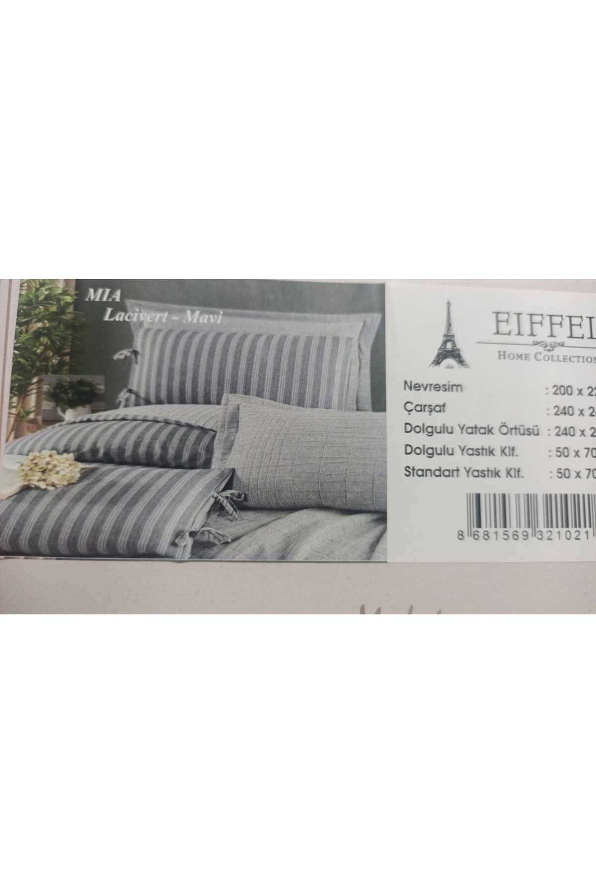 eiffel ARMUTLU YATAK ÖRTÜSÜ NEVRESİM TAKIMI ÇANTALI