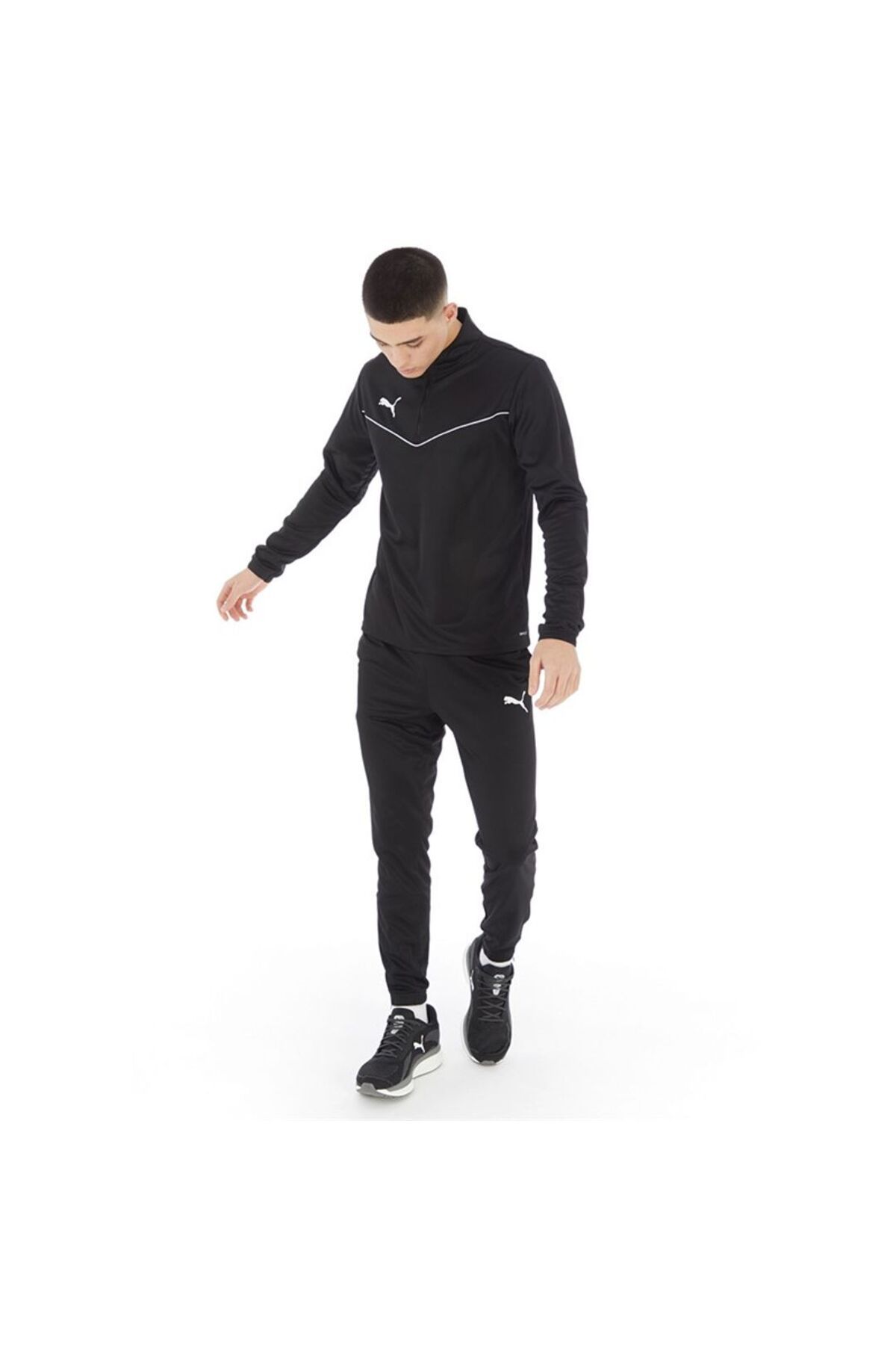 Puma Teamrise Poly 65739003 Erkek Siyah Eşofman Altı