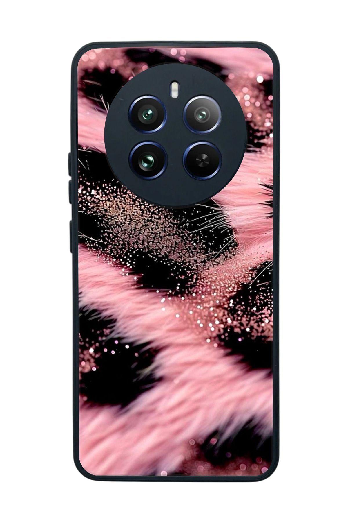 realme 12 Uyumlu Mat Siyah Kılıf – Yumuşak Silikon, Koruyucu, Şok Emici Kapak