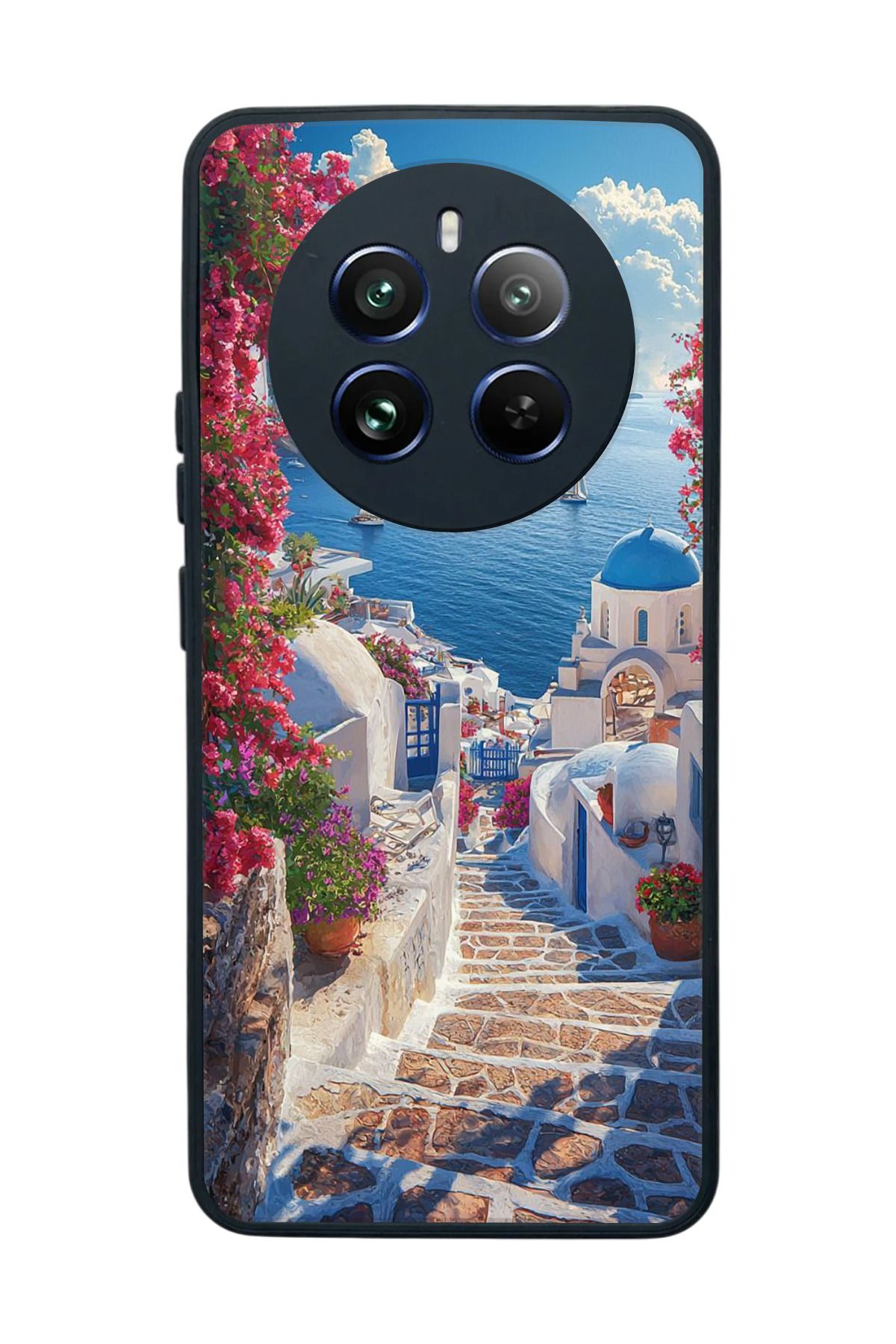 realme 12 Uyumlu Mat Siyah Kılıf – Yumuşak Silikon, Koruyucu, Şok Emici Kapak