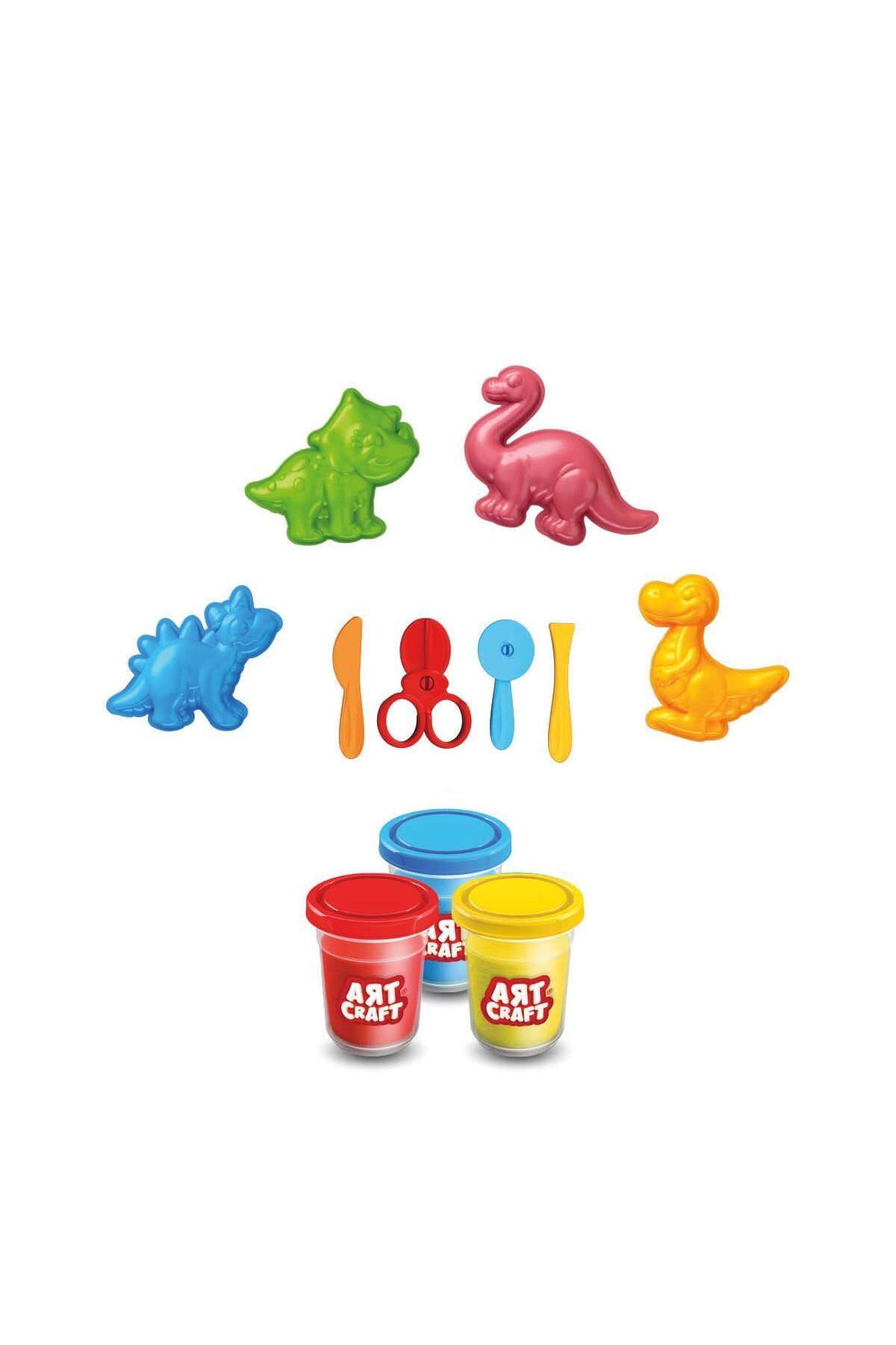 Mulvix Mullurg Urg01 03995 Art Craft 3D Dinozorlar Hamur Set 168 Gr -Fentoys (Muul)