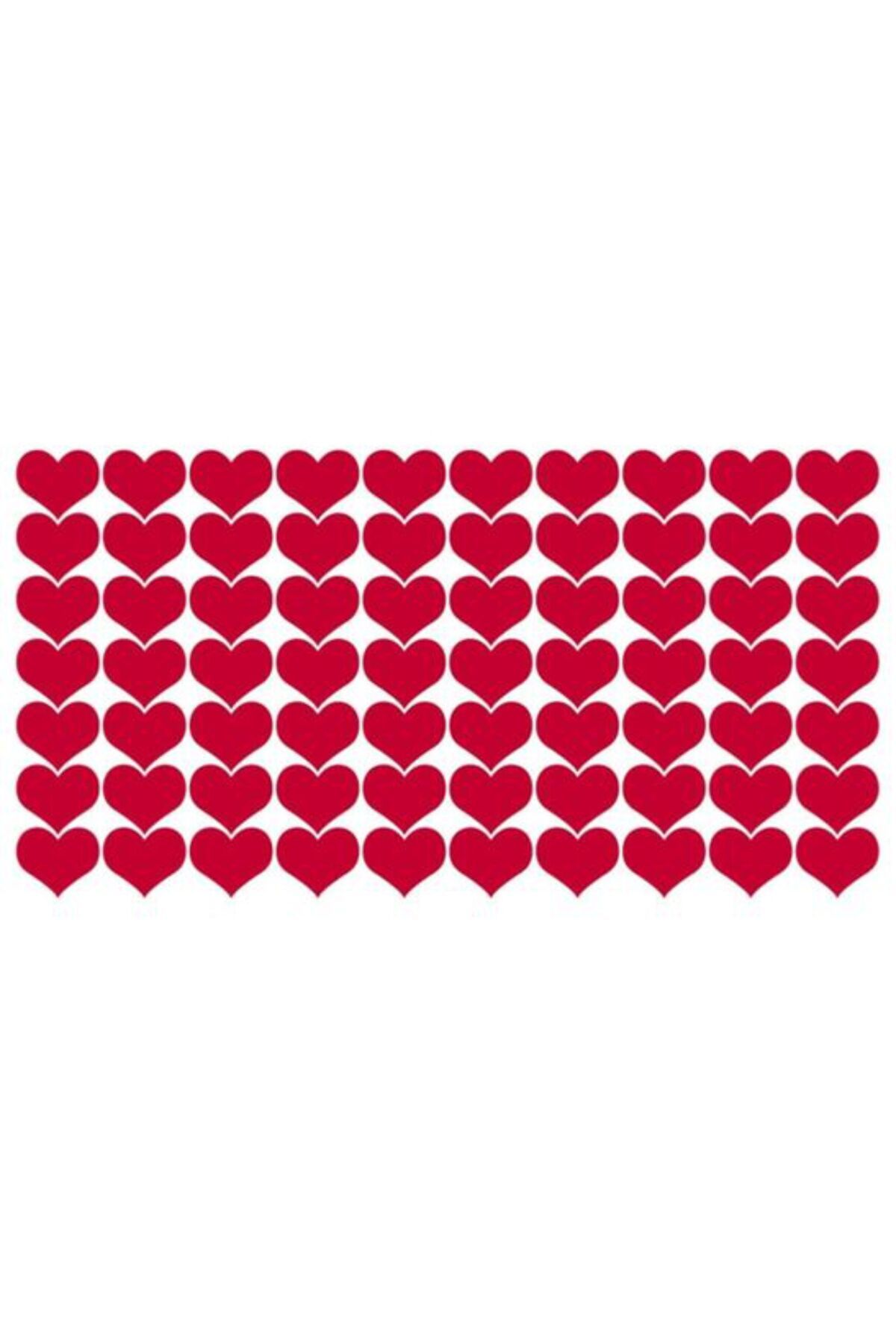 hediyenebak Kırmızı Kalp Şekilli Sticker Etiket Hediye Paketleme Etiketi 2,5x2,5 cm 100 adet