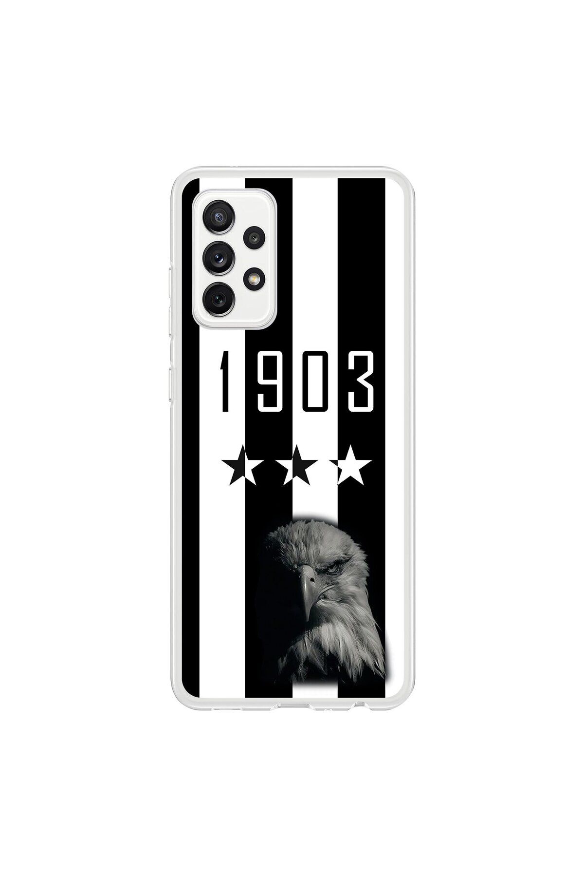 Dali Design Samsung Galaxy A72 Uyumlu Şeffaf Kılıf 1903 Kartal Tasarımlı