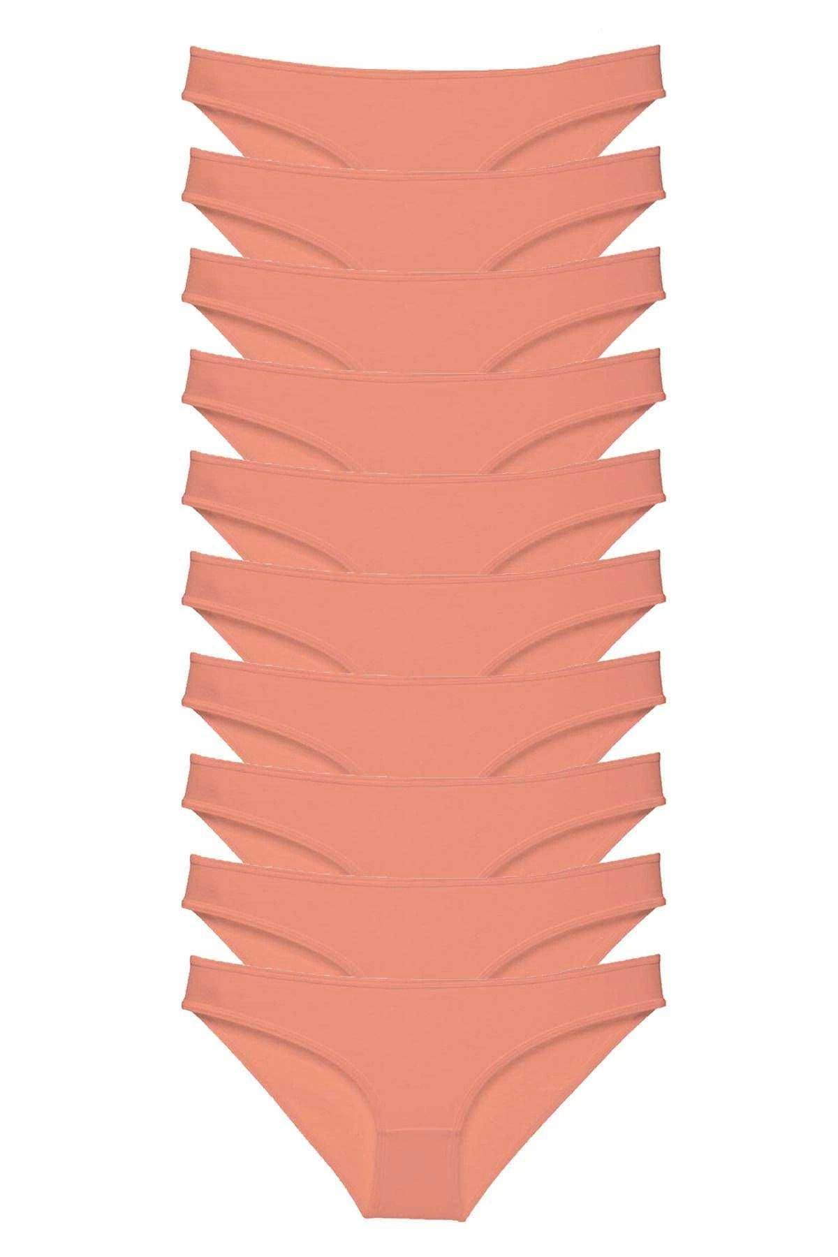 Omarı Şık Pudra Rengi Slip Külot