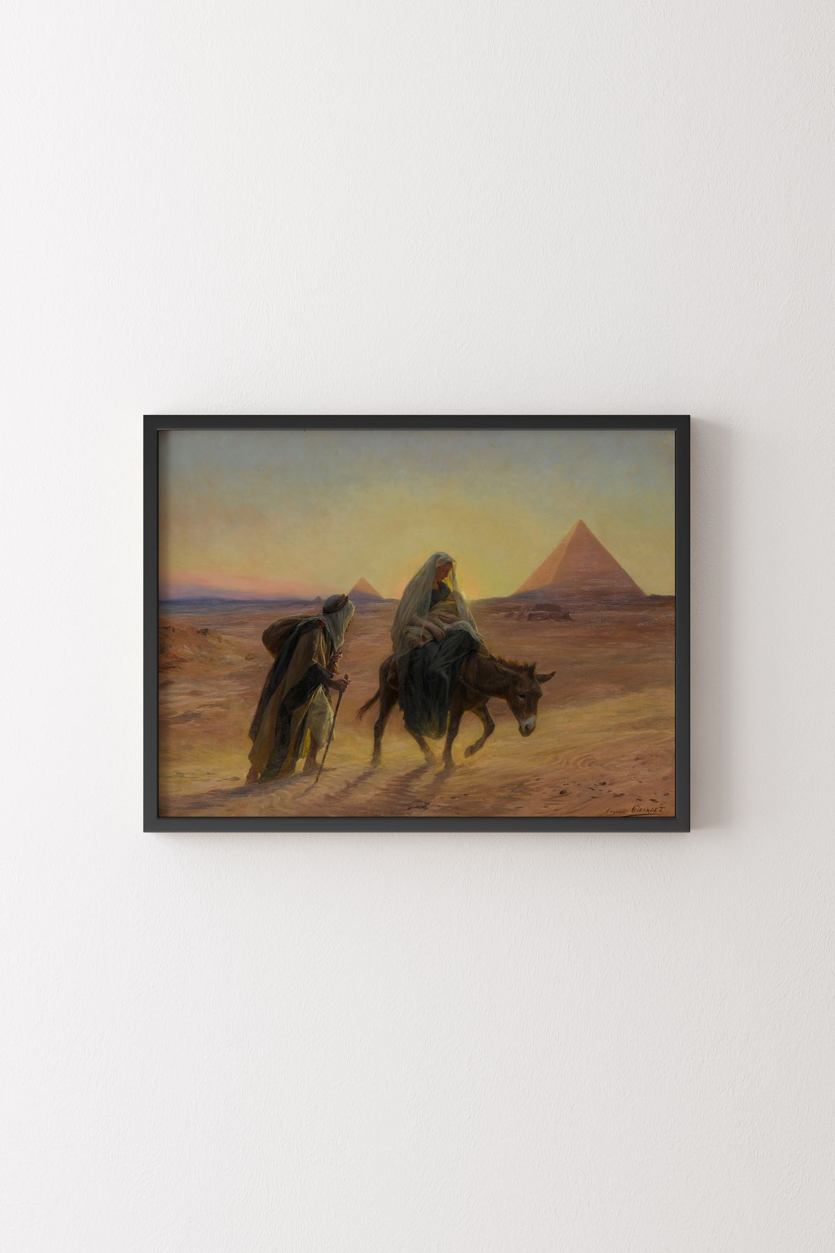 epiqart Mısır'a Uçuş - Siyah Çerçeve