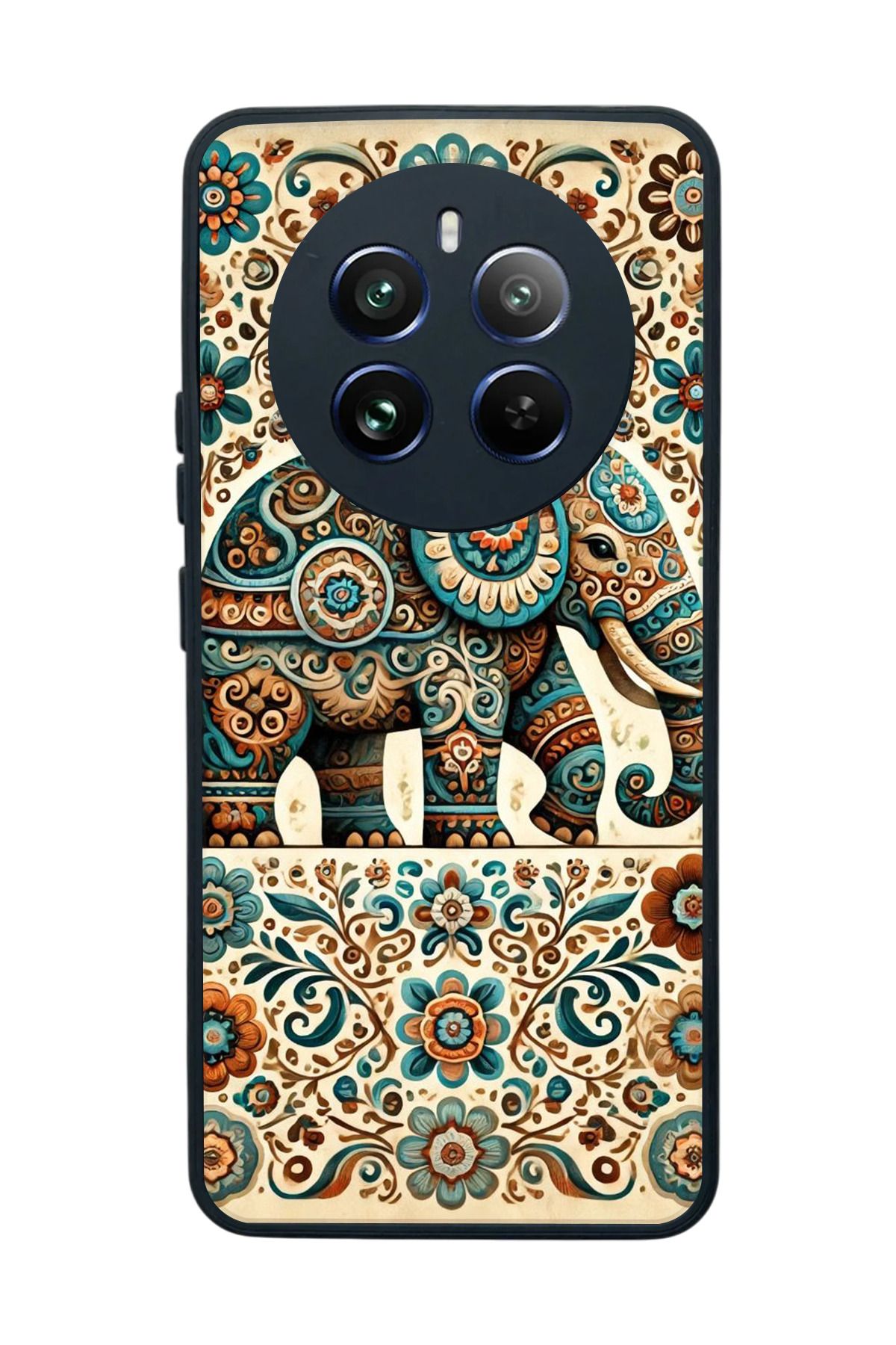 realme 12 Uyumlu Mat Siyah Kılıf – Yumuşak Silikon, Koruyucu, Şok Emici Kapak