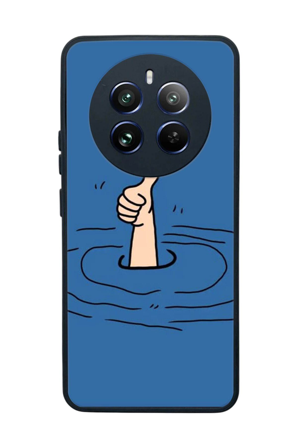 realme 12 Uyumlu Mat Siyah Kılıf – Yumuşak Silikon, Koruyucu, Şok Emici Kapak