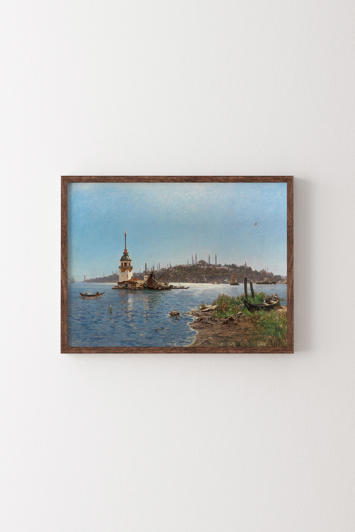 epiqart Kız Kulesi, İstanbul - Ahşap Desenli Çerçeve