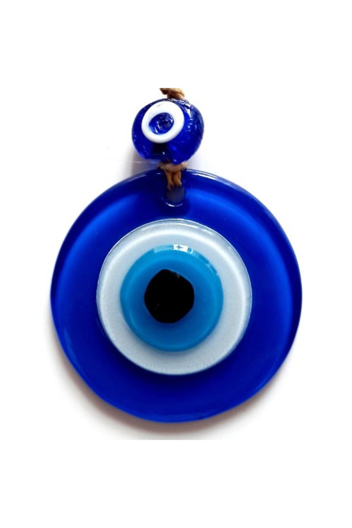 SAVA HOME COLLECTİON Nazar Boncuklu Mavi Renk Mini Duvar Süsü Dekoratif Hediyelik Cam Eşya