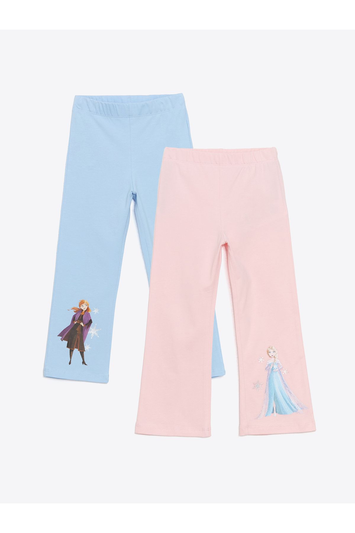 LC Waikiki Beli Lastikli Elsa Baskılı Tayt Pantolon 2'li