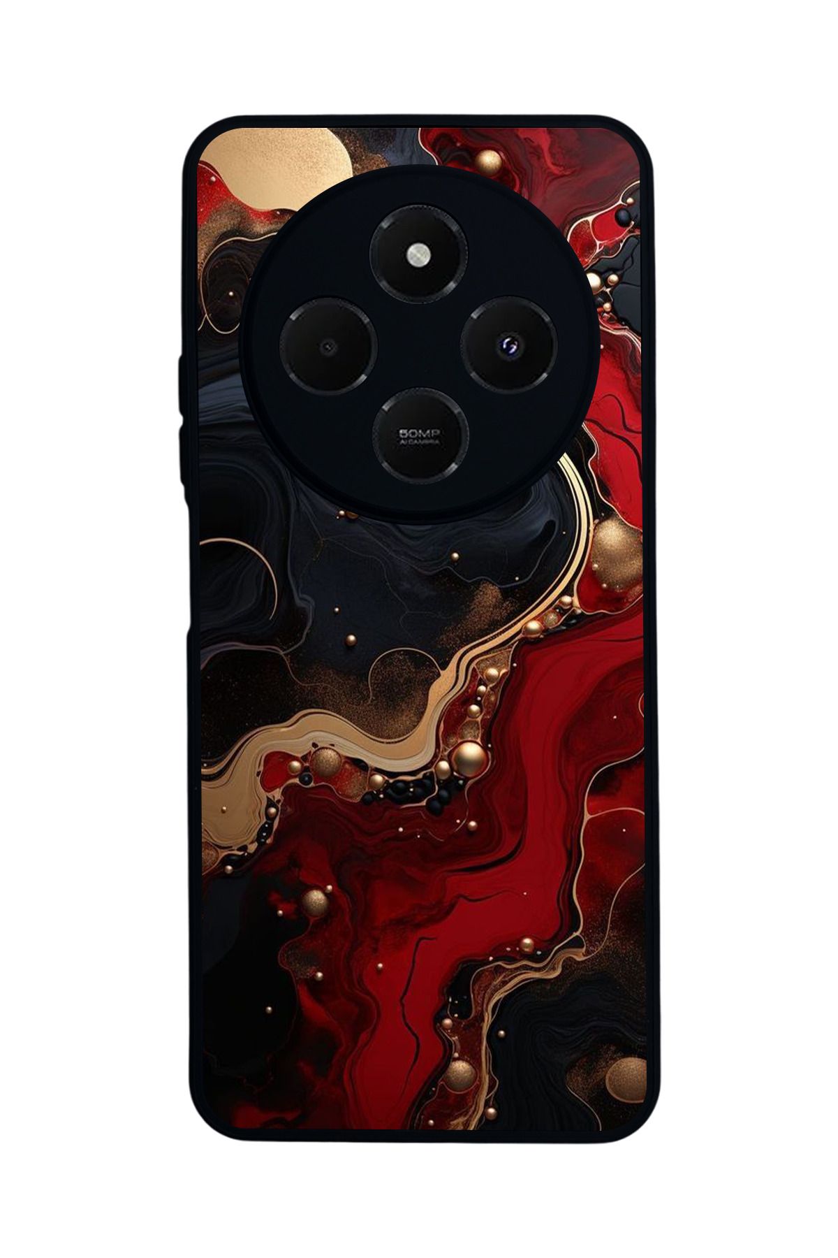 BGAKSESUAR Xiaomi Redmi 14C Mat Uyumlu Siyah Kılıf – Yumuşak Silikon, Koruyucu, Şok Emici Kapak