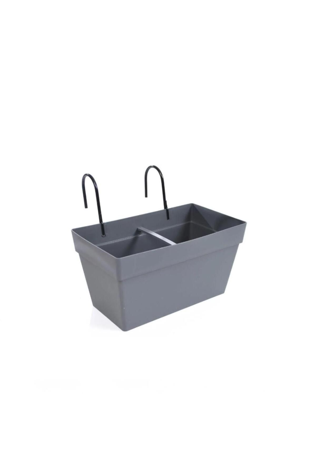 Omnipazar SO-YB01A Dekoratif Askılı Yalı Balkon Saksı 6.5 Litre No 1