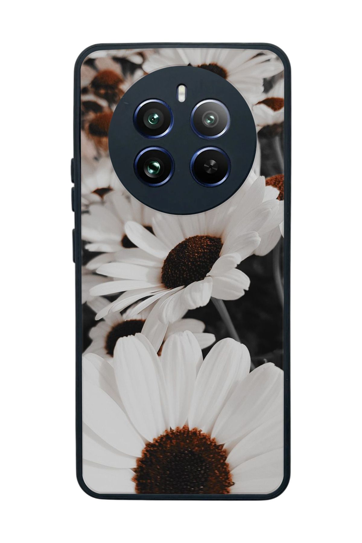 realme 12 Uyumlu Mat Siyah Kılıf – Yumuşak Silikon, Koruyucu, Şok Emici Kapak