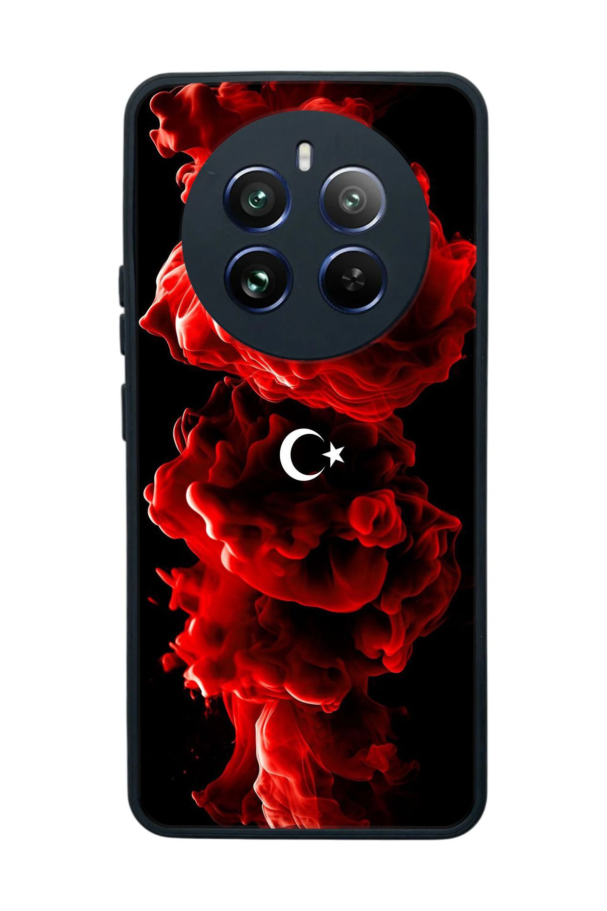 realme 12 Uyumlu Mat Siyah Kılıf – Yumuşak Silikon, Koruyucu, Şok Emici Kapak