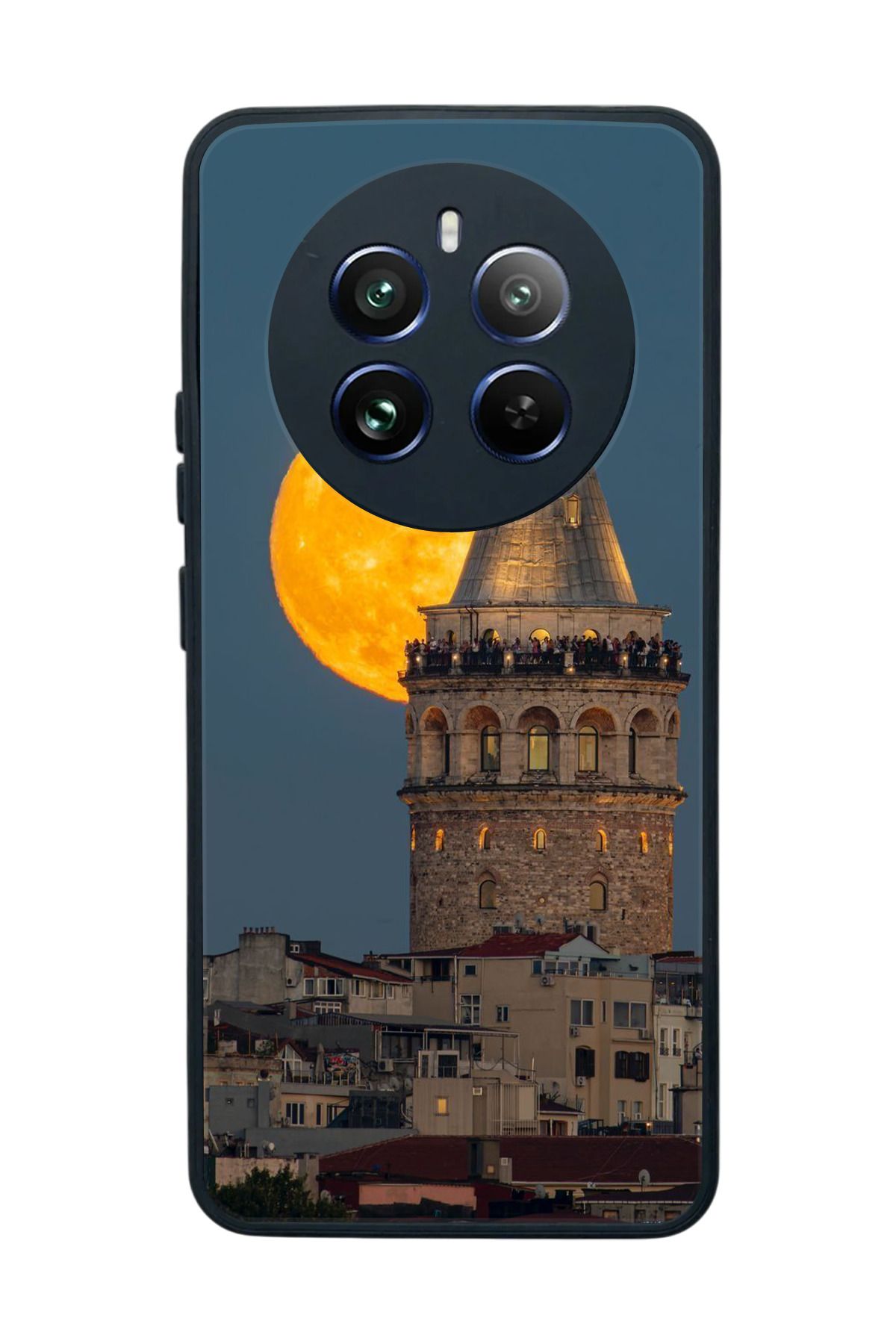 realme 12 Uyumlu Mat Siyah Kılıf – Yumuşak Silikon, Koruyucu, Şok Emici Kapak