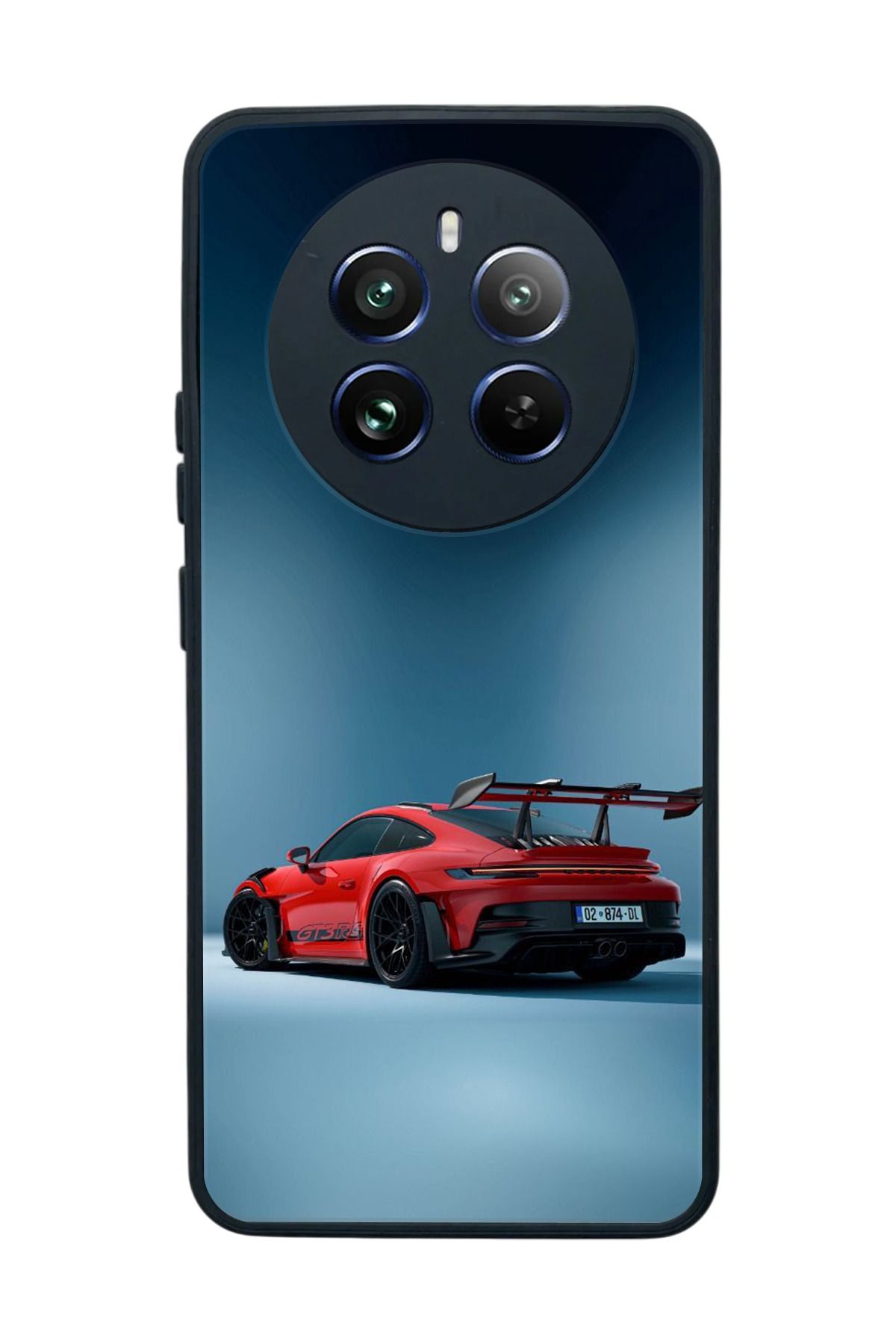 realme 12 Uyumlu Mat Siyah Kılıf – Yumuşak Silikon, Koruyucu, Şok Emici Kapak