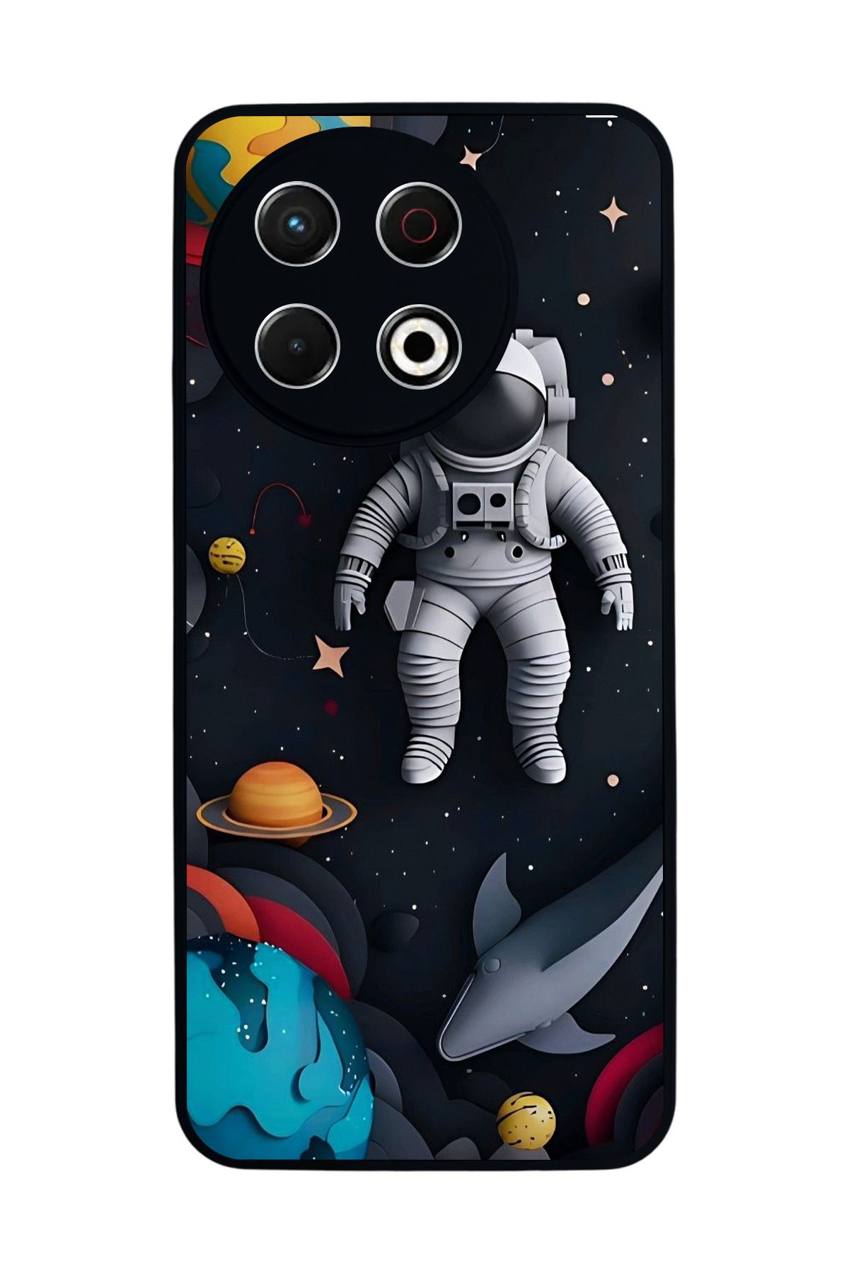 TECNO Spark 30 Pro Mat Siyah Kılıf – Yumuşak Silikon, Koruyucu, Şok Emici Kapak