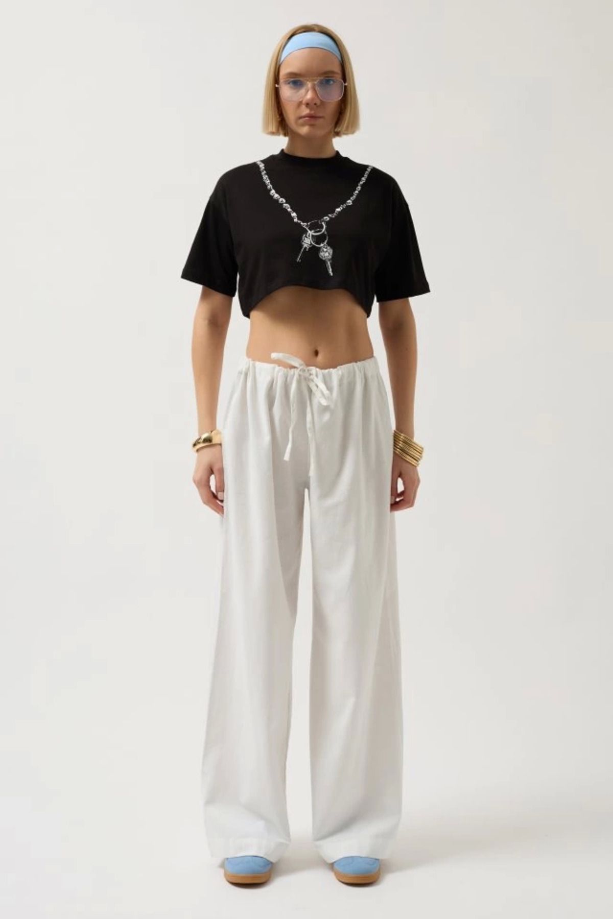 ZORM Yaz Renkli Crop T-Shirt